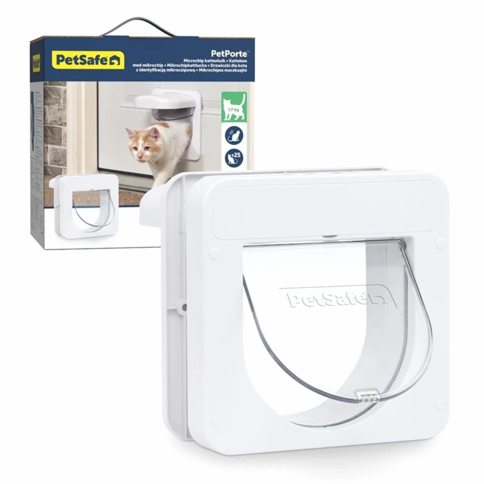 PetSafe Petporte Chatière Automatique Reconnaissance Puce électronique pour Chats 7 kg