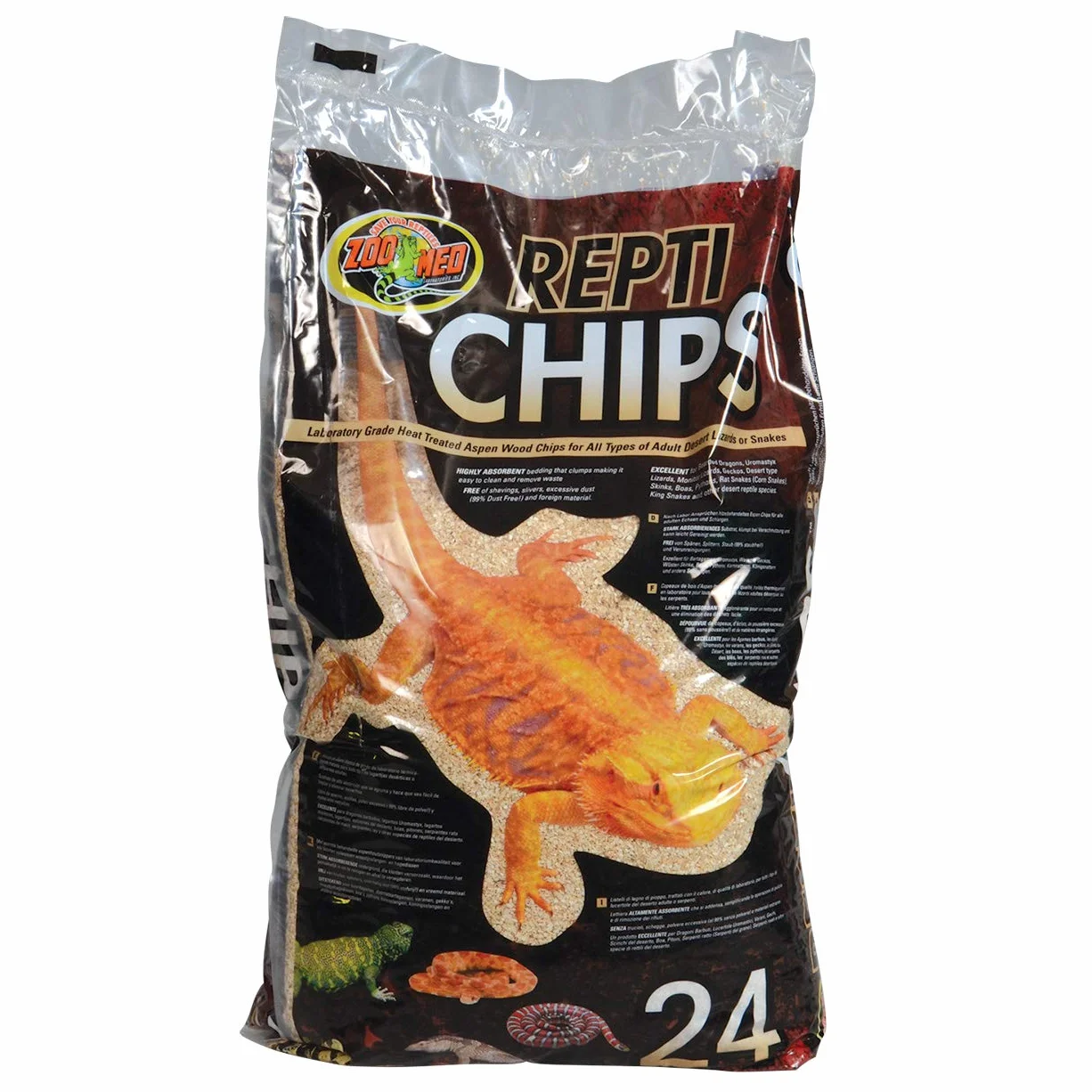 Zoomed Repti Chips pour Reptile Amphibien 26,4 L