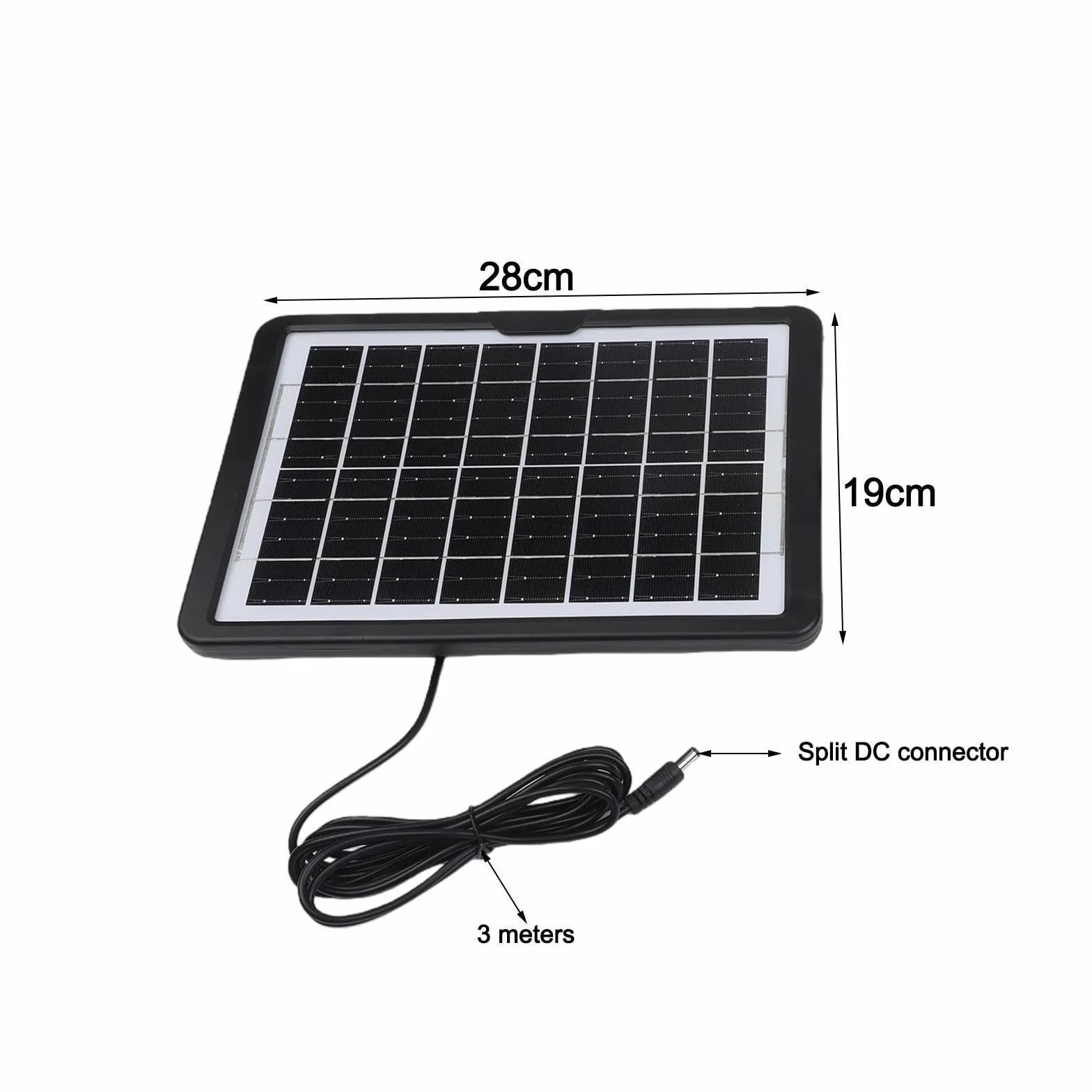 Pompe de bassin solaire 6W 9V 240L/h avec panneau réglable double sortie
