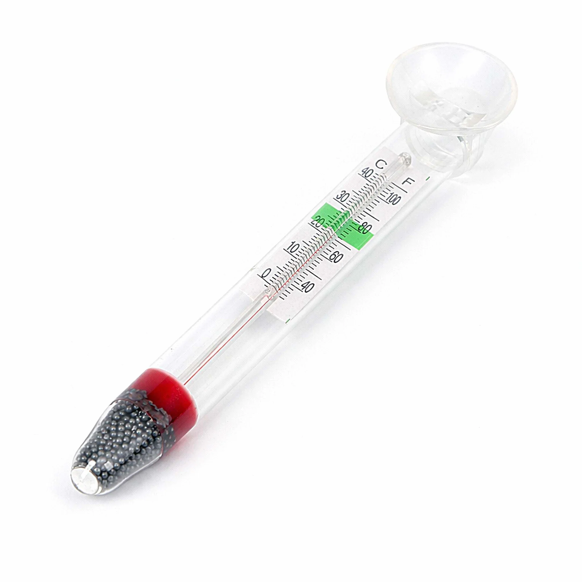 SunSun WDJ-02 Thermomètre flottant en verre pour aquarium avec ventouse