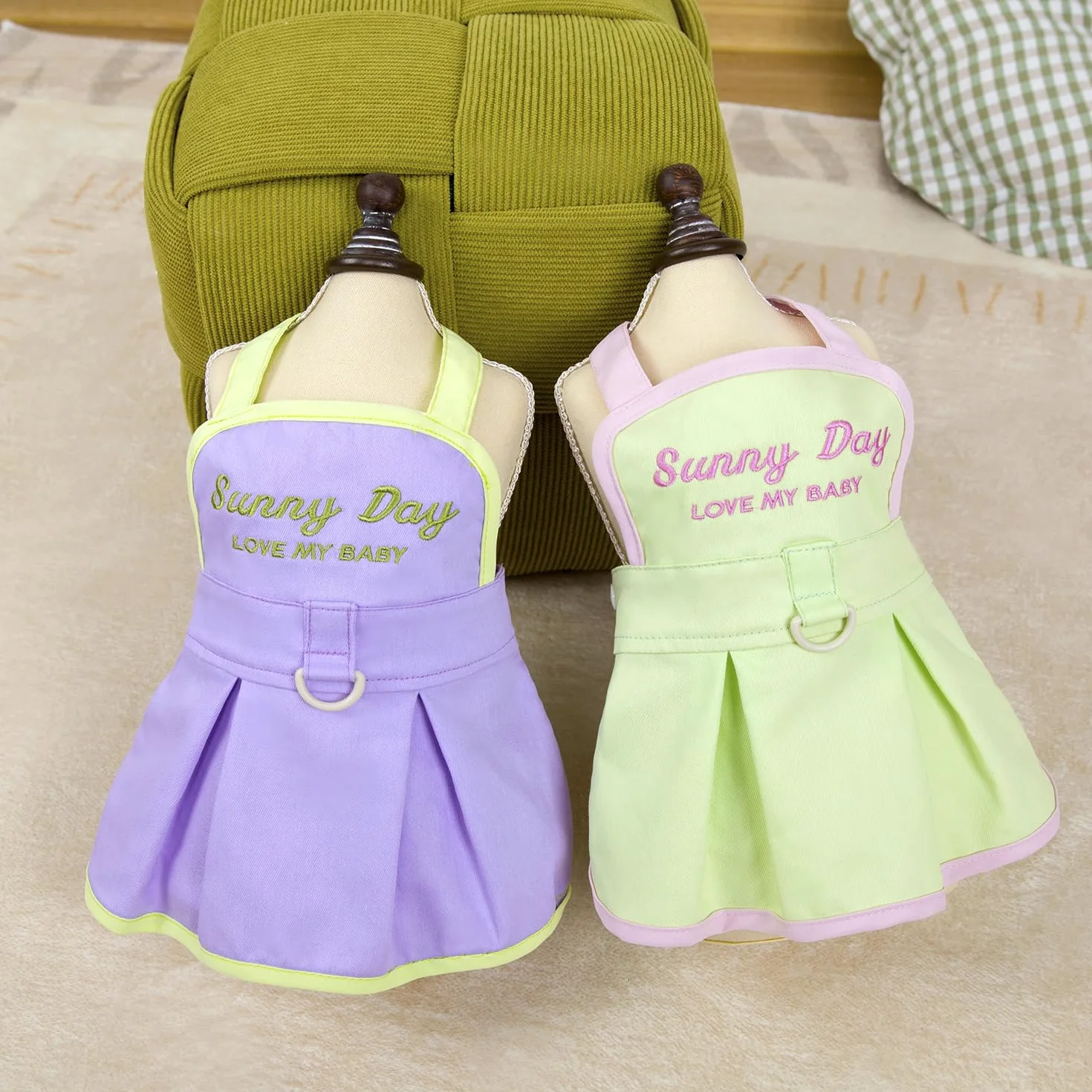 Chien Robes Luxe Princesse Ensoleillé Mariage Soirée Été Porte-Jarretelles Jupe Robe pour Petit Chien Fille