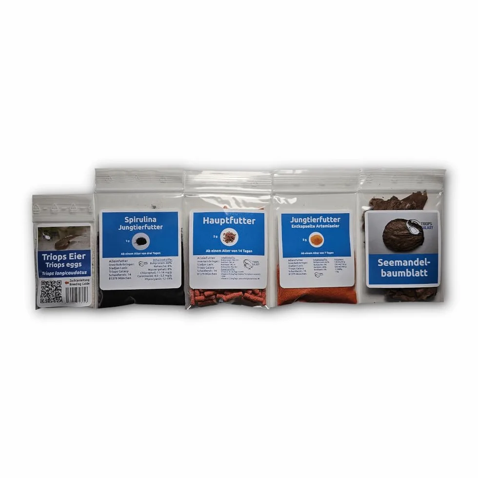 Triops longicaudatus Kit de démarrage Maxi 50 œufs Instructions élevage français