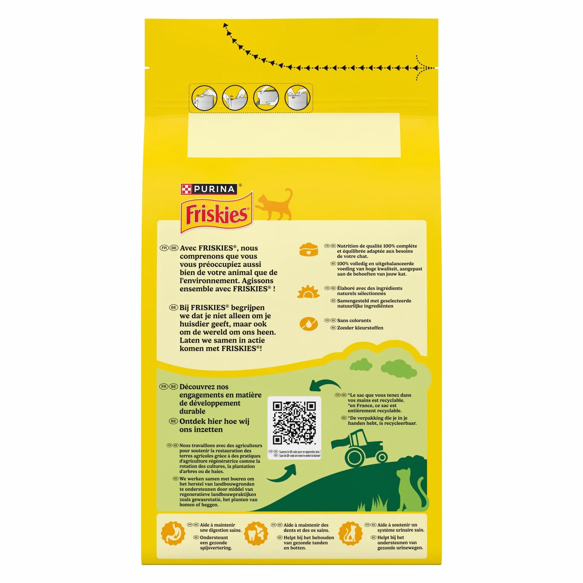 FRISKIES Croquettes pour Chat Adulte Au Lapin, au Poulet et aux Légumes 1,5 KG