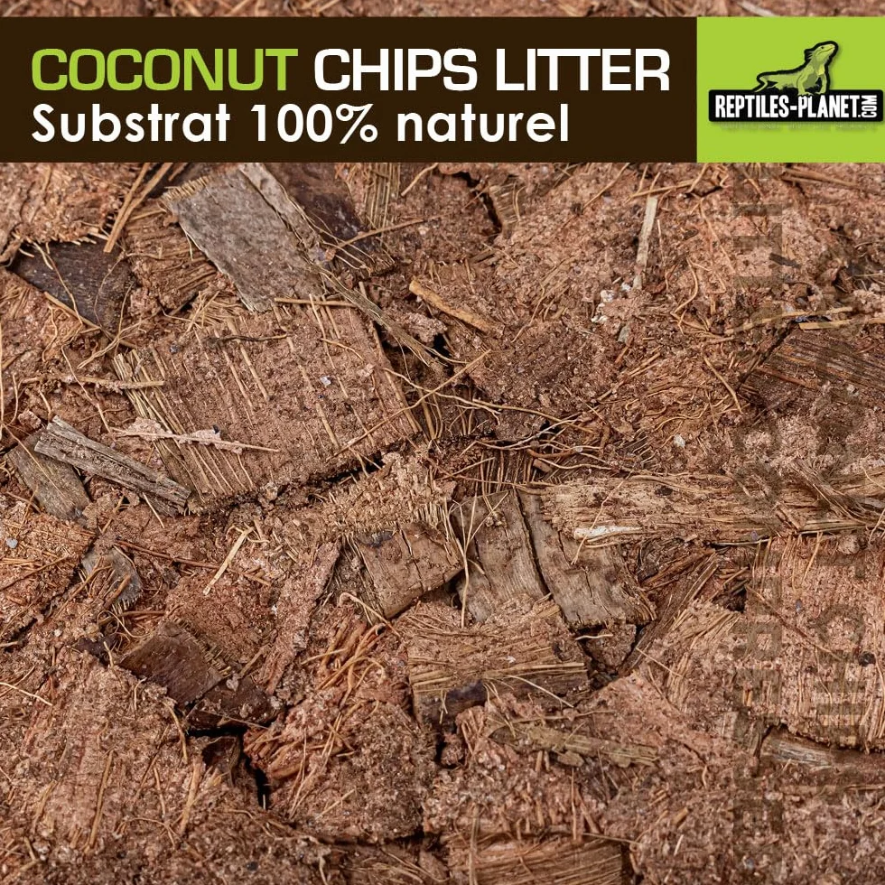 Reptiles Planet Coconut Chips Litter Substrat de Coco pour Terrarium 4,5 kg
