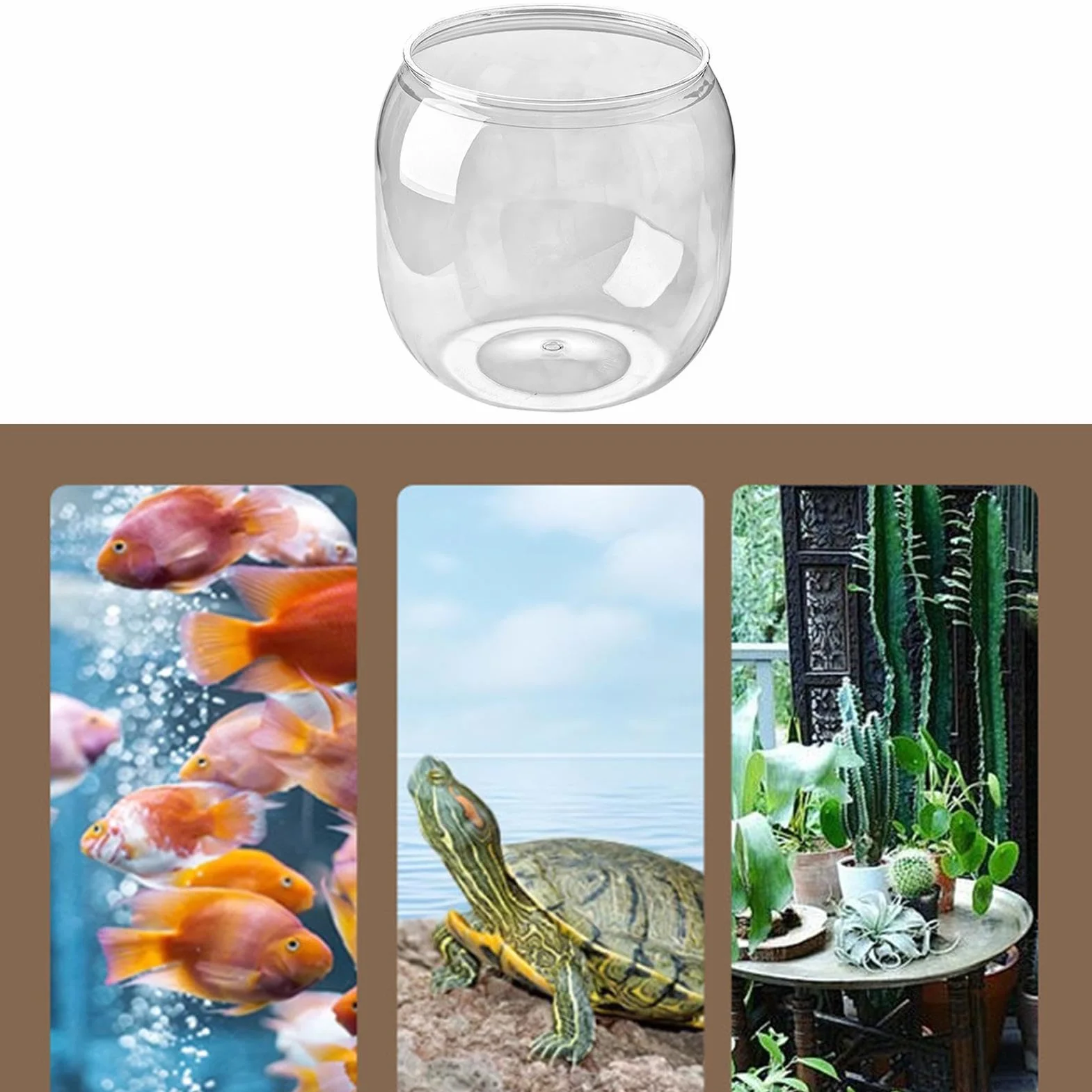Petit Bocal Sphérique À Poissons, Aquarium Transparent Décoratif - pour Décoration Centre de Table