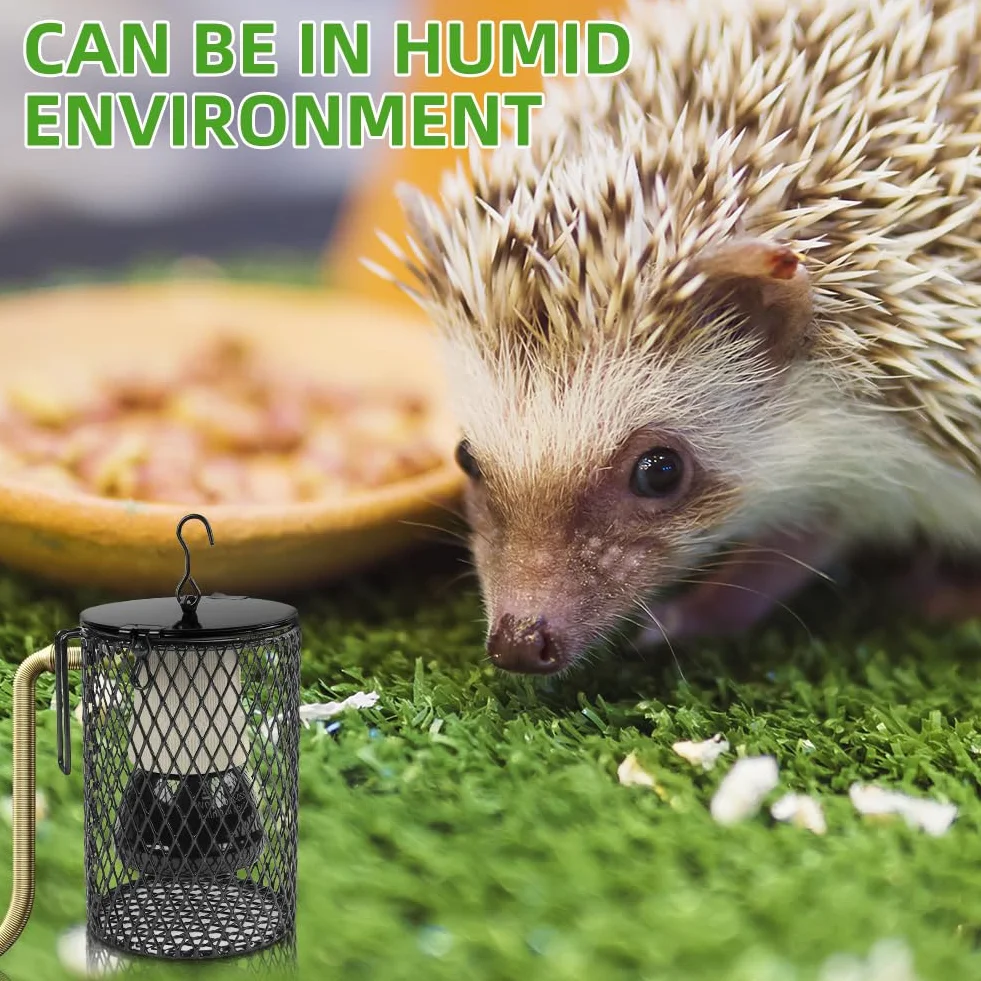 Lampe Chauffante Terrarium 50W E27 avec Cage pour Reptiles, Tortue, Serpent, Lézard