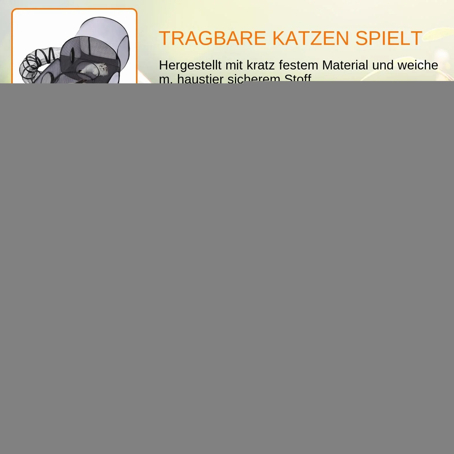 Parc pliable pour chat avec tunnel, maille respirante, enclos pour chien, intérieur et extérieur