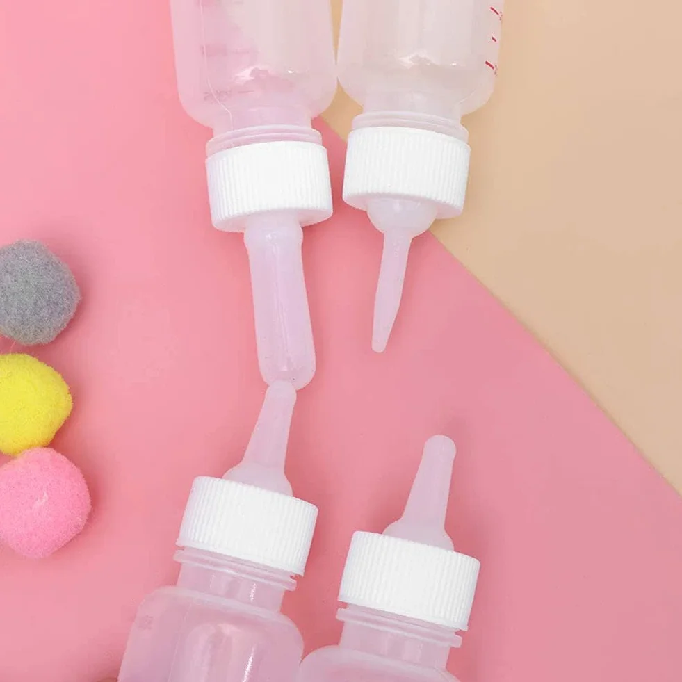 Kit Biberon pour Animaux 2 Pièces, Biberons d'allaitement pour Chaton et Chiot avec Brosse