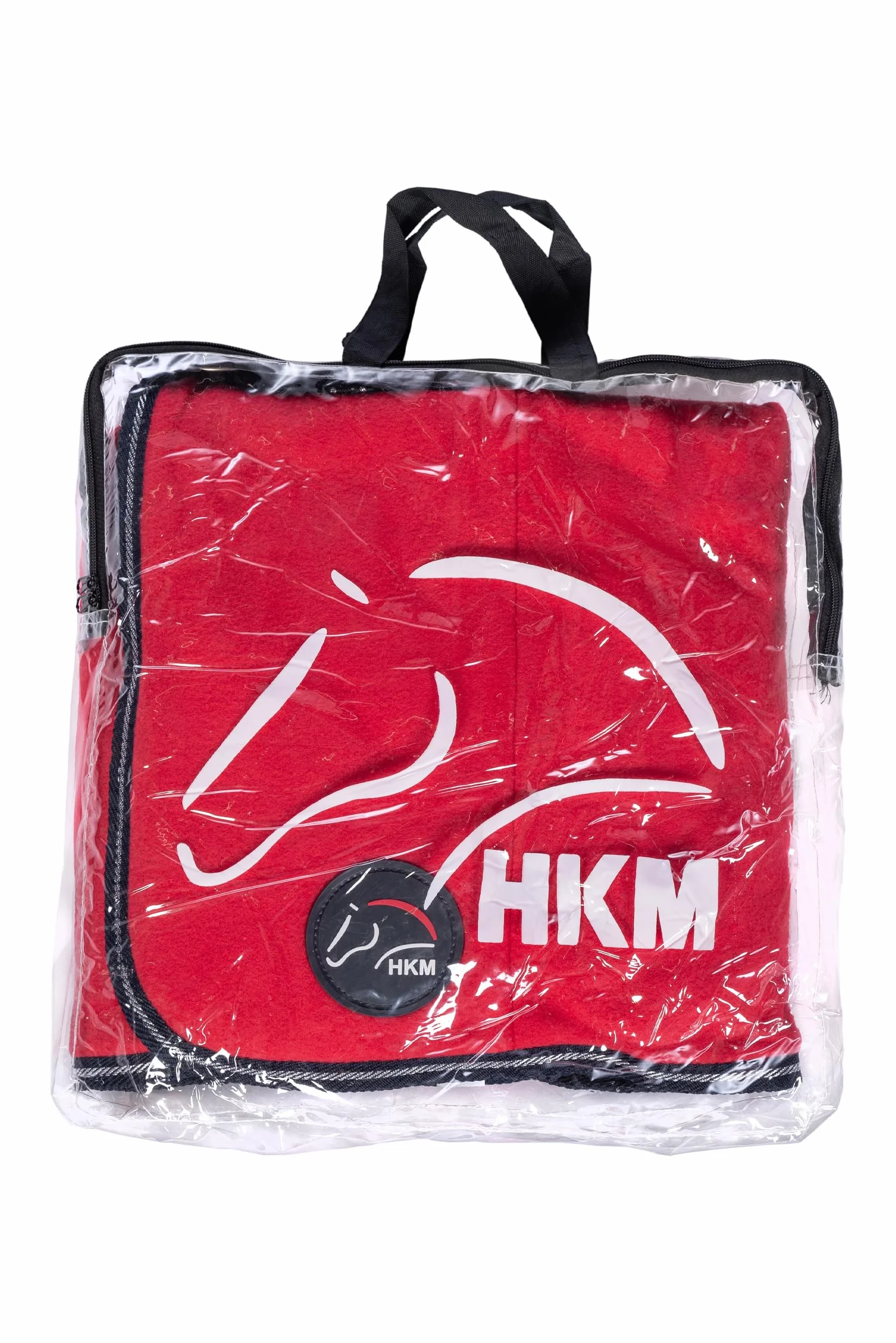 HKM Couverture Rafraîchissante Madrid Chevaux Rouge 115-165 cm Polaire
