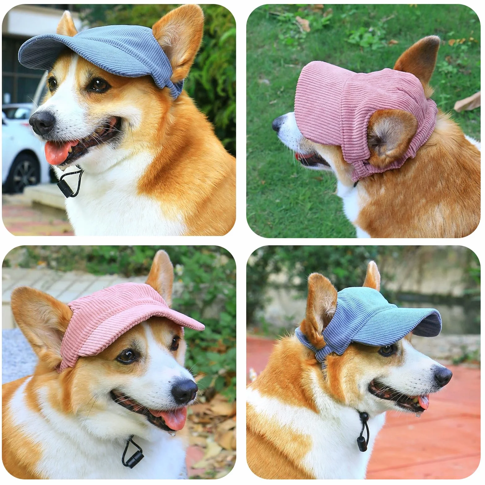 Casquette de Baseball pour Chiens Réglable Chapeau de Soleil Protection Oreilles pour Chats et Chiens