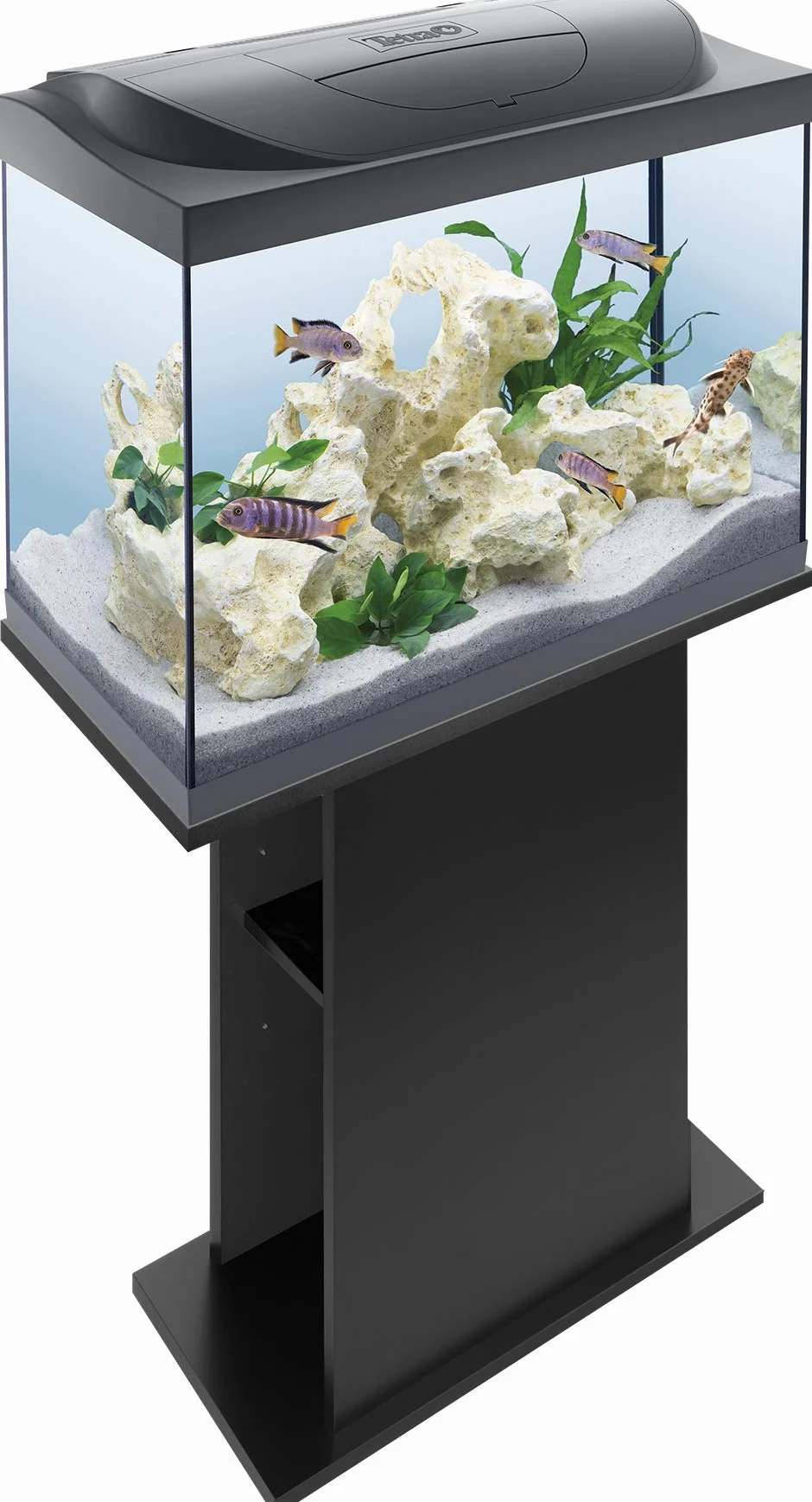 Tetra Meuble de Base pour Aquarium Noir pour Aquariums Starter Line 54/80 L
