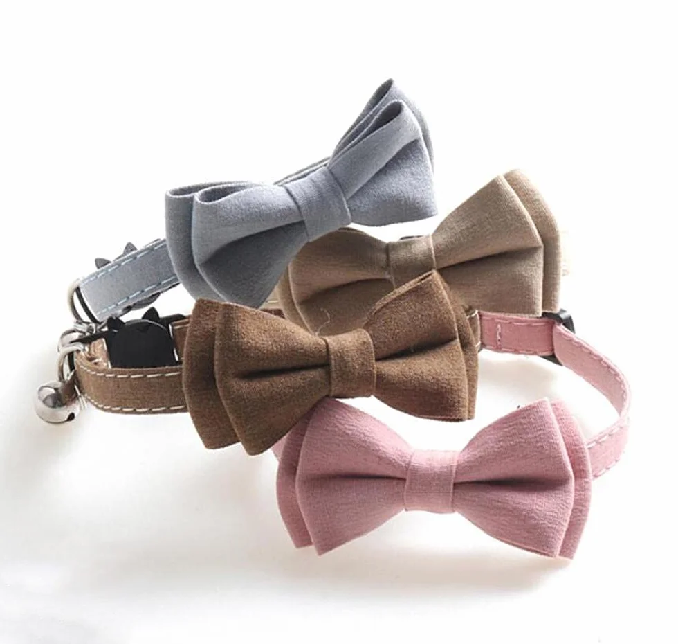 Collier pour chat avec clochette, réglable, fermeture rapide de sécurité
