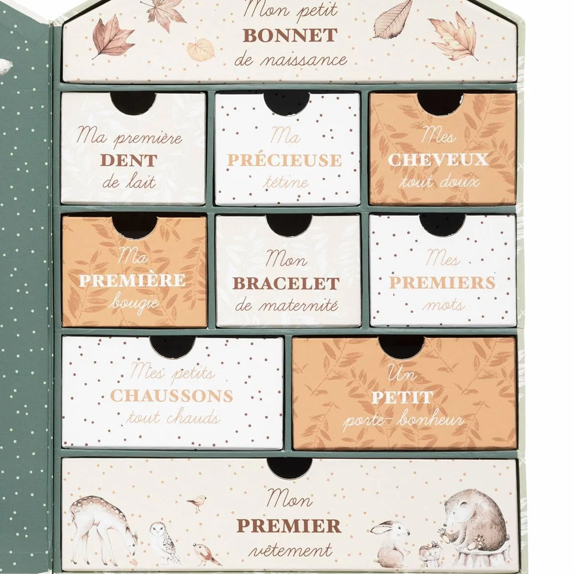 Atmosphera Coffret de Naissance Maison Forêt H30-5 cm