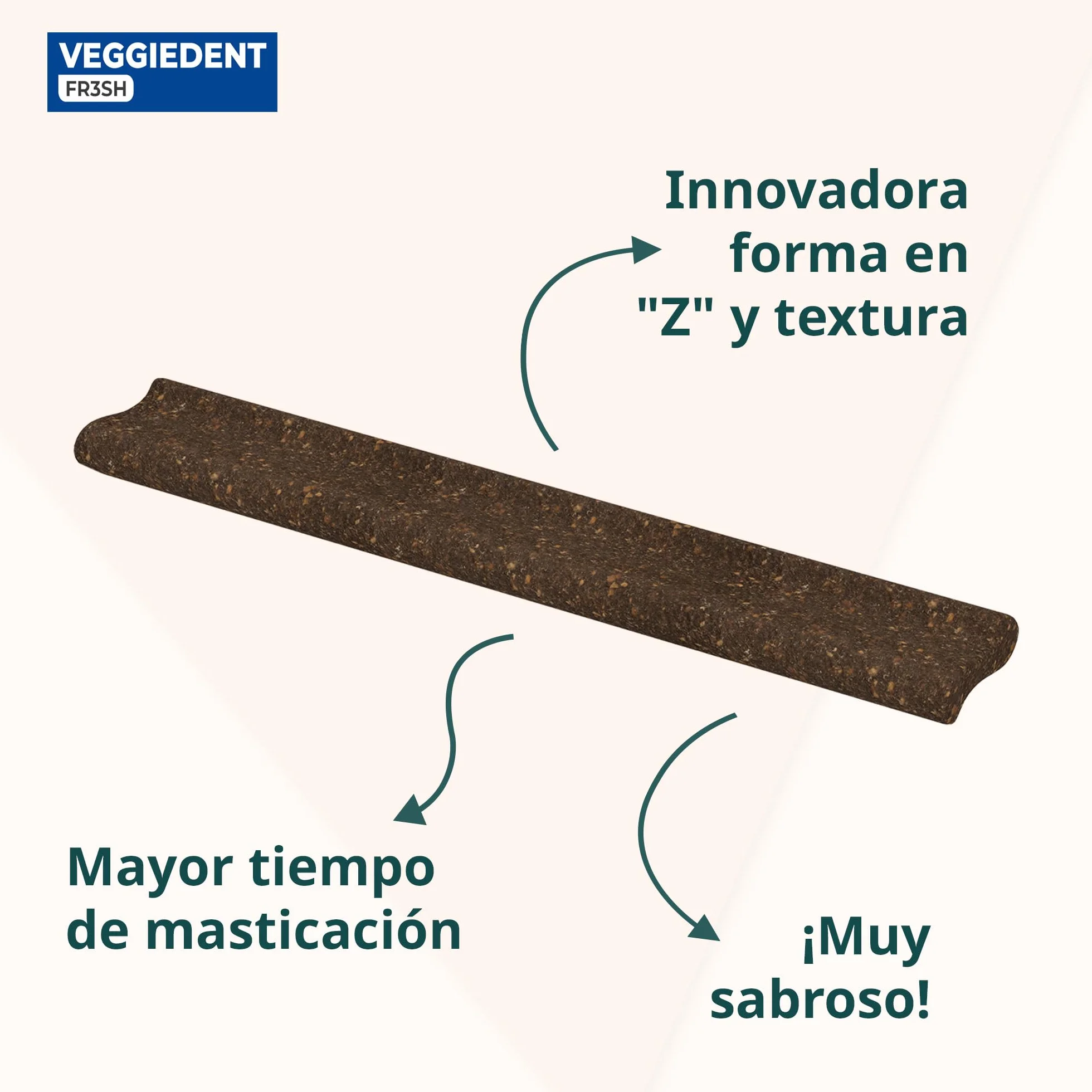 Veggiedent vn100760 bandes de snack fresh M