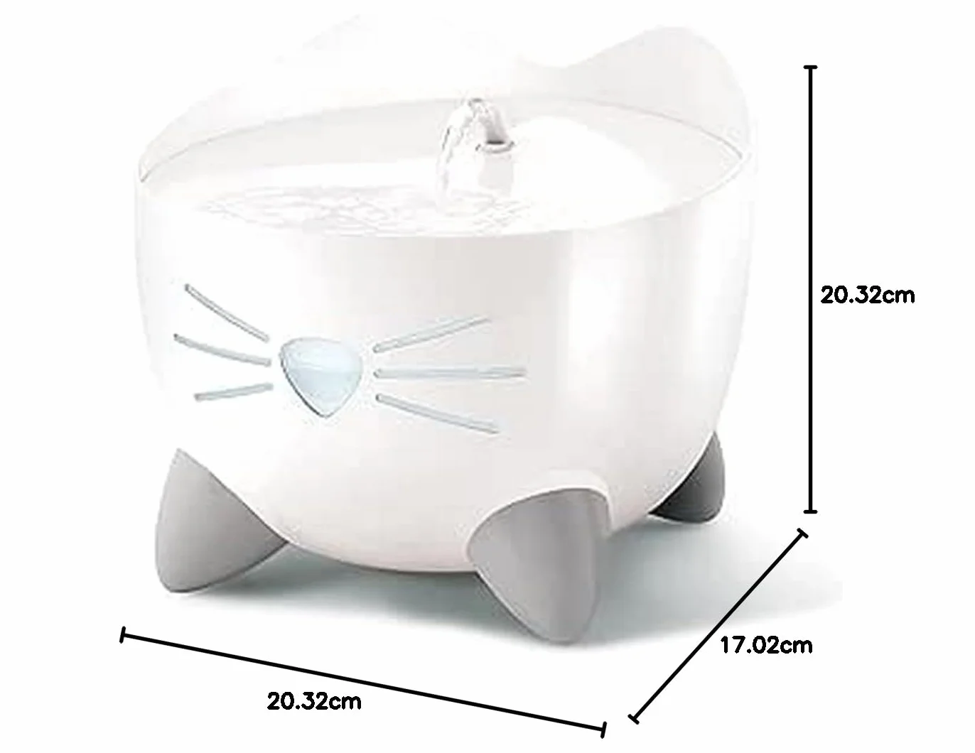 Catit Pixi Fontaine à Eau pour Chat 2,5 L Blanc