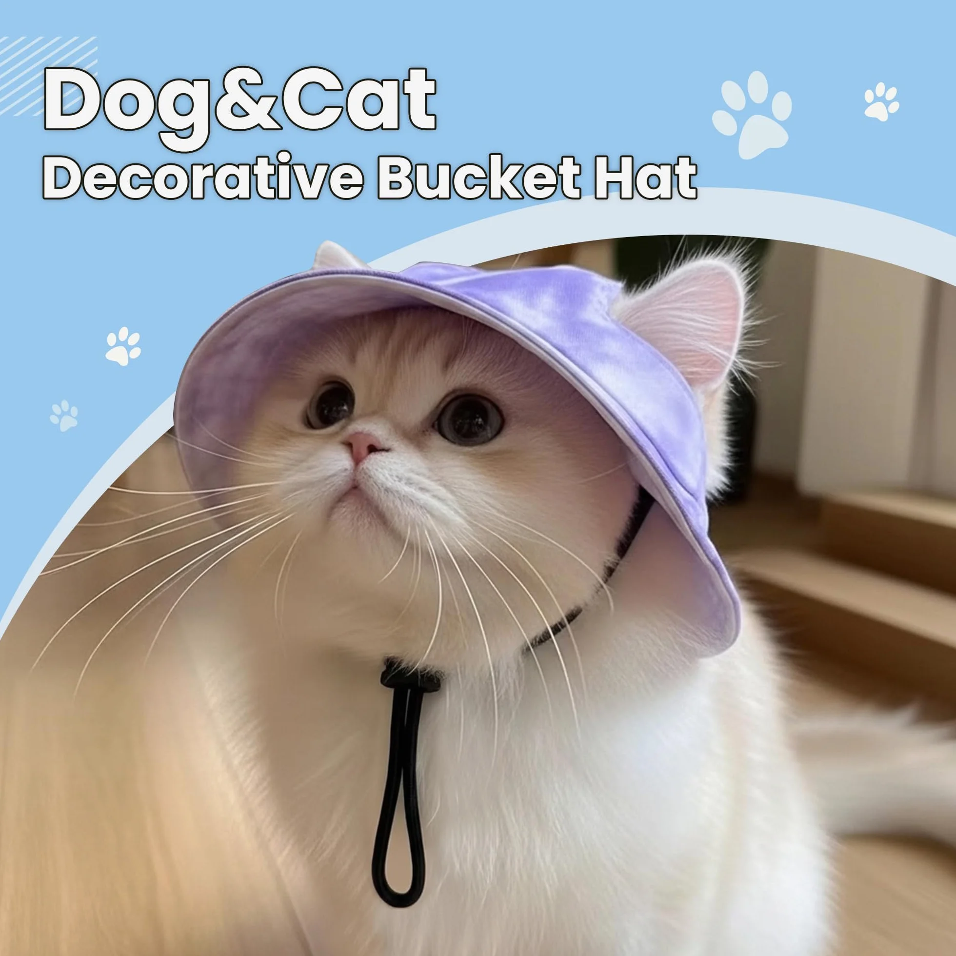 Chapeau de soleil pour chiens & Cappy, casquette de baseball pour chiens, estivale, chapeau pour chiens et chats avec 2 trous, chapeau pour chiens résistant au soleil, pour S/M/L (violet, M)