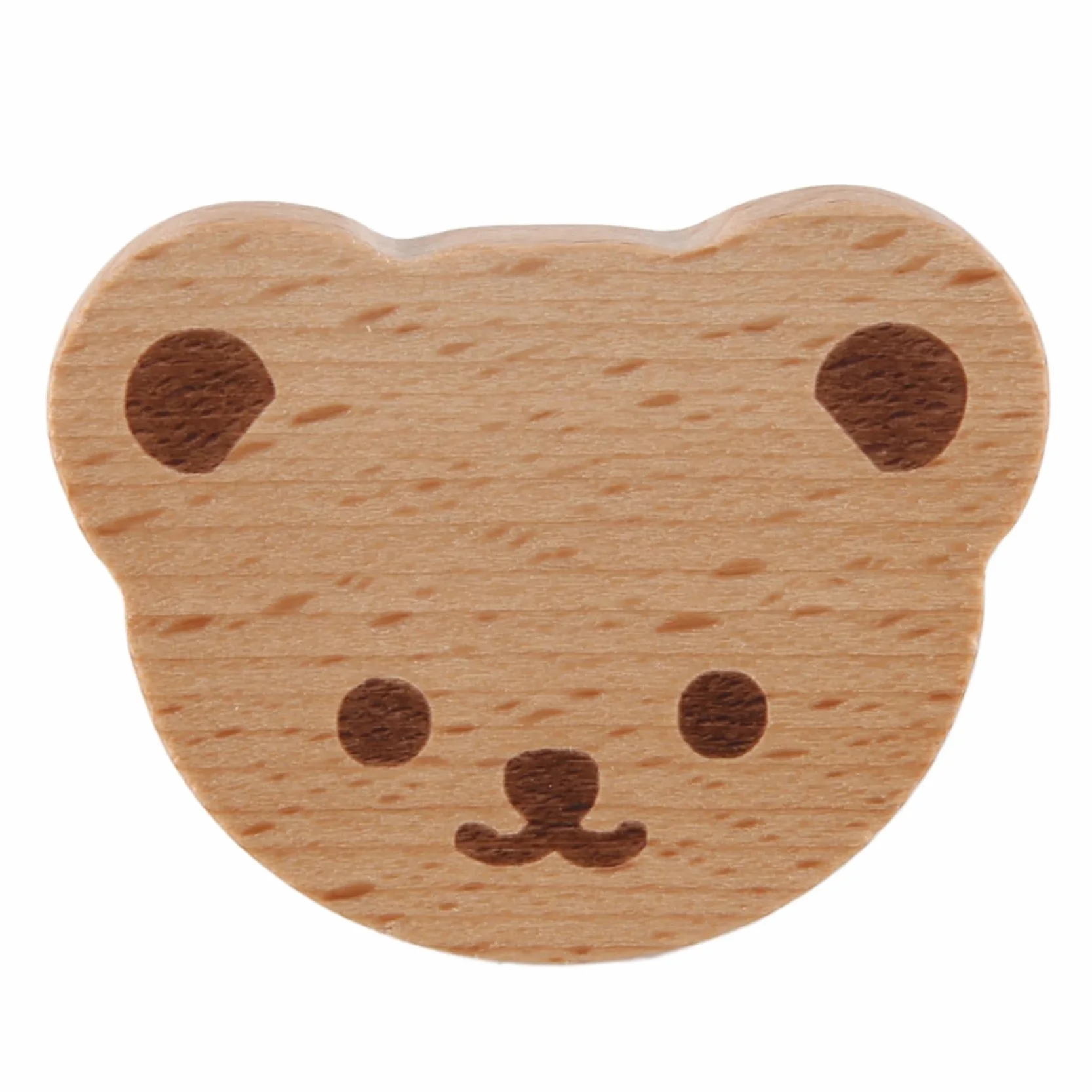 Boutons de tiroir en bois en forme d'ours pour enfants commode cuisine