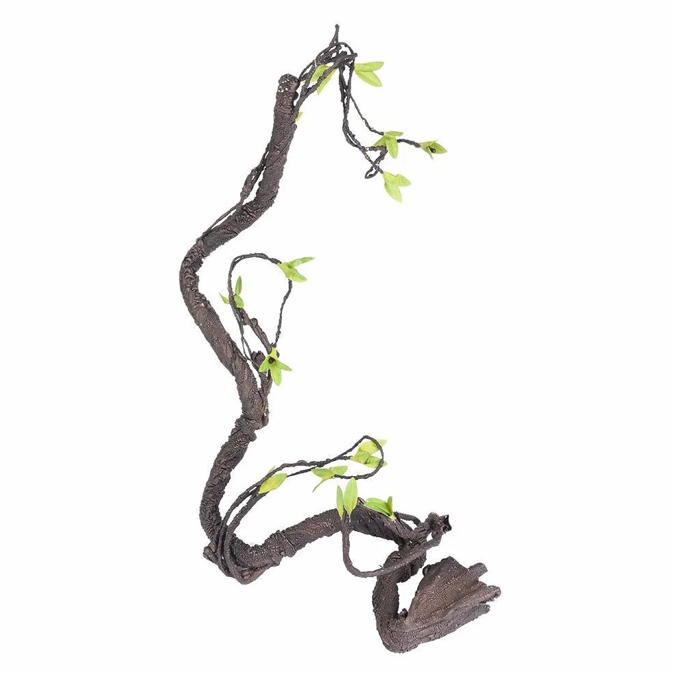 Vignes de Reptiles Grimpeur Artificiel Jungle Forest Bend Habitat pour Animaux de Compagnie Décor pour Serpents Grenouilles lézards(S)