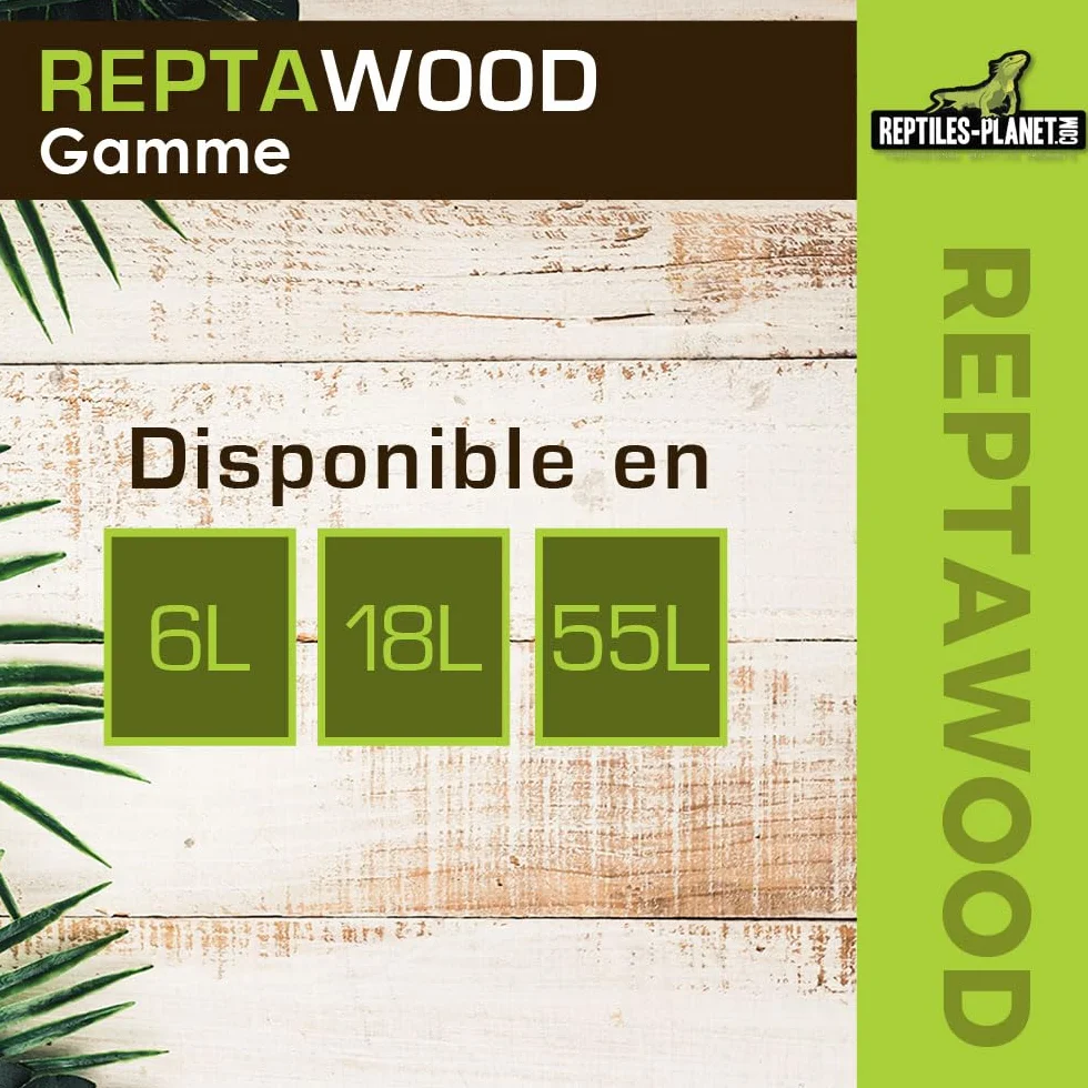Reptiles Planet Reptawood Substrat Naturel Terrarium Eclats de Hêtre 6 Litres