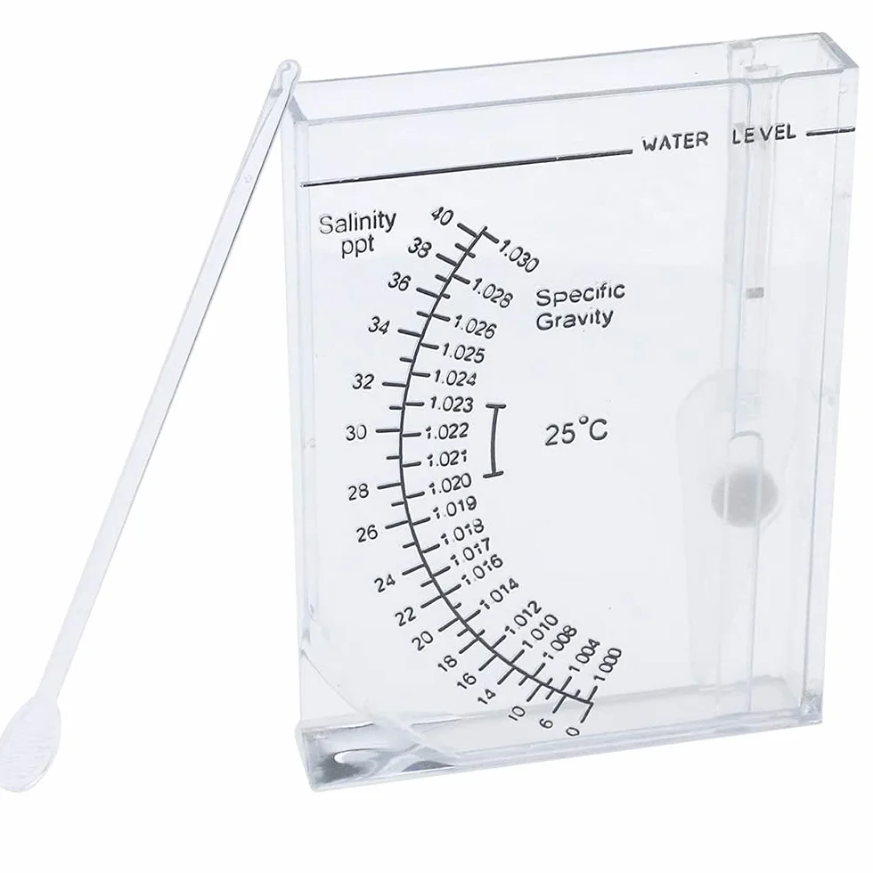 Testeur de salinité hydromètre pour aquarium eau salée eau douce