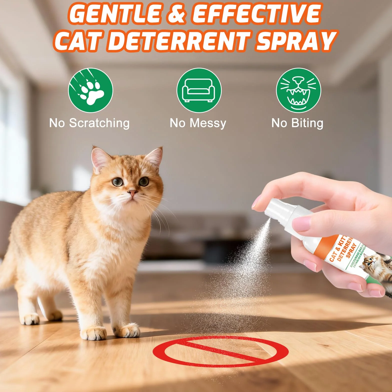 Naturel Répulsif Chat Extérieur Intérieur Spray Anti Griffe Rayure Stop Pipi Non Tachant Protection Meubles Canapé
