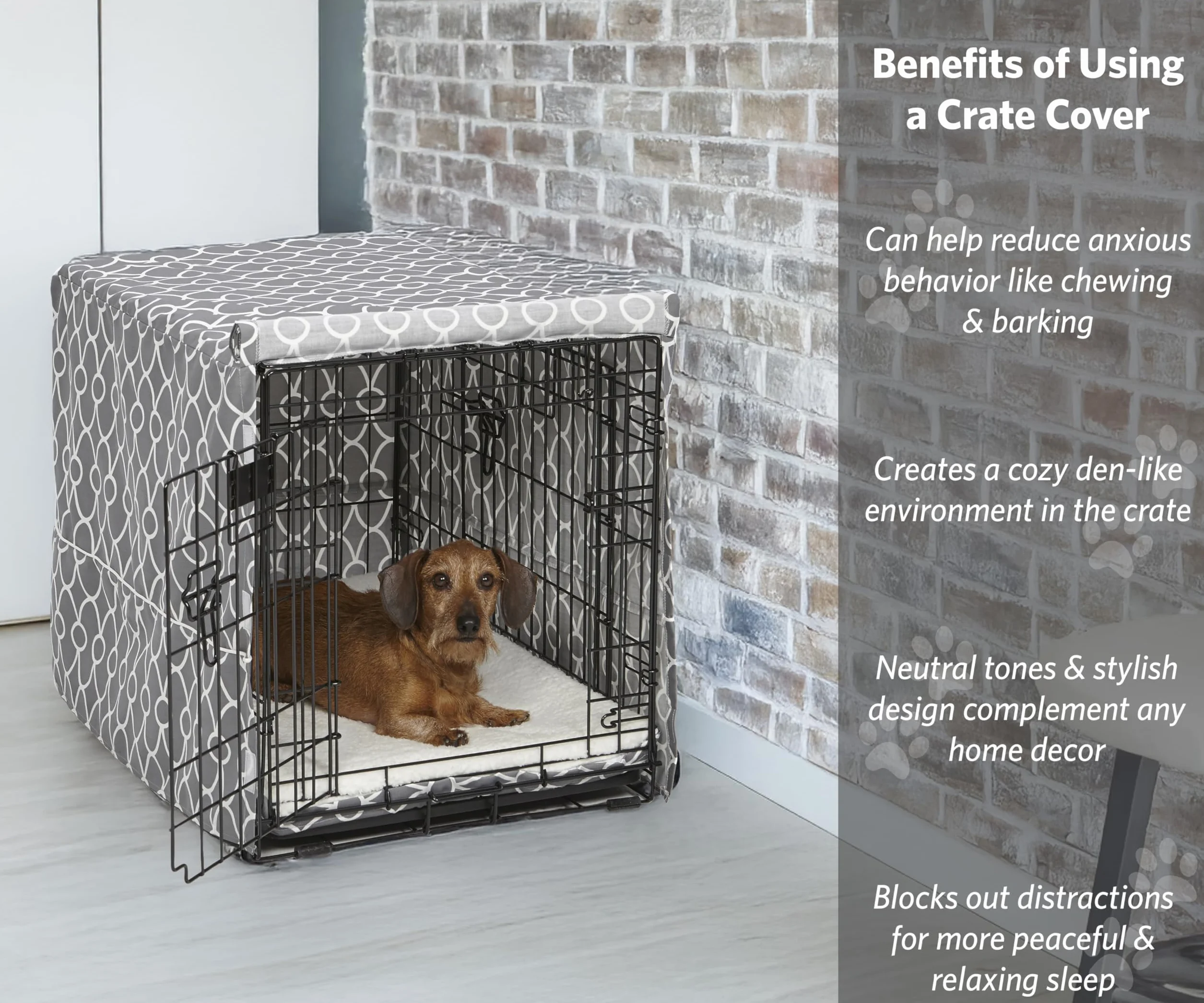 MidWest Homes for Pets CVR-30 Housse de cage pour chien avec tissu protecteur en téflon, 76,2 cm