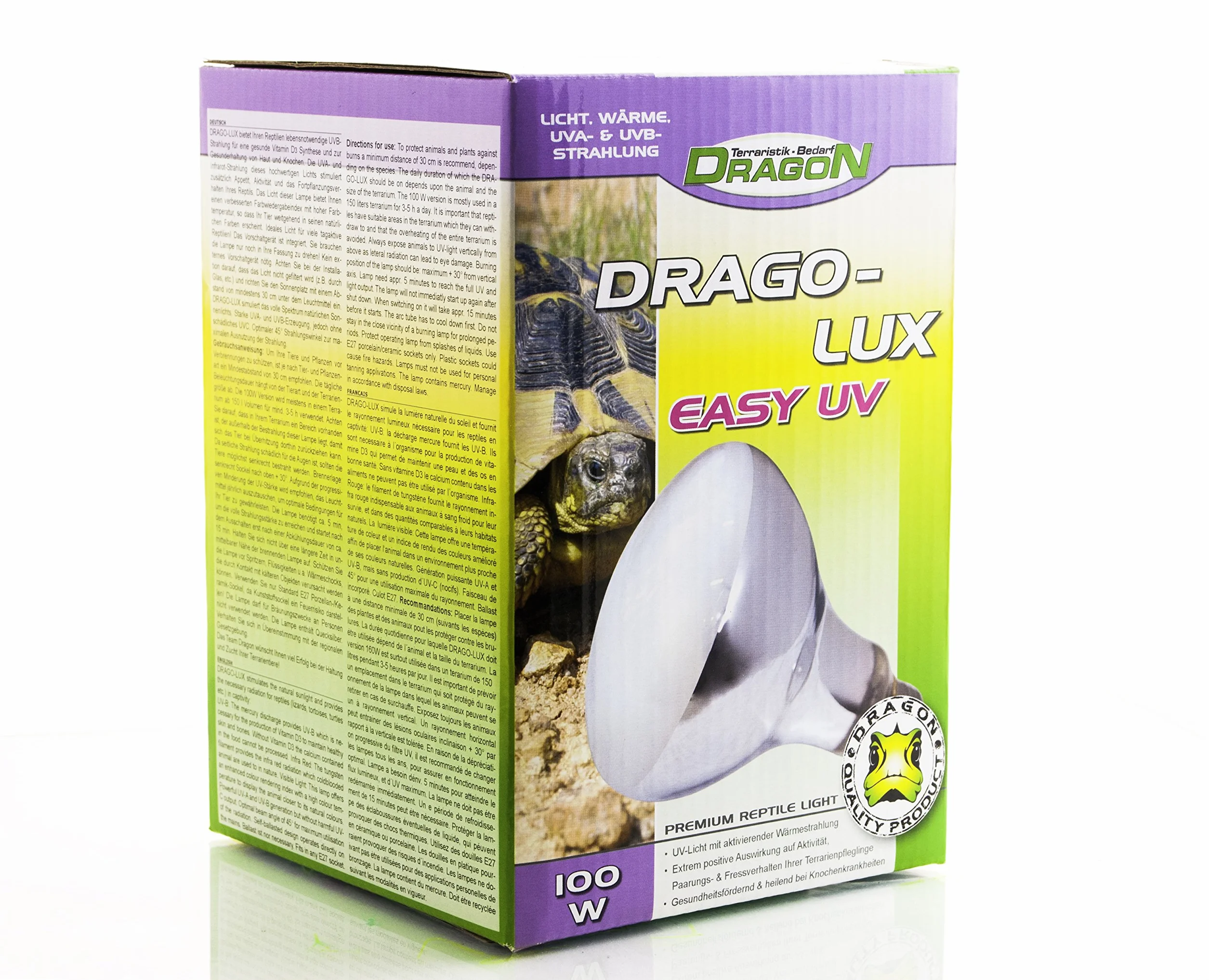 Dragon Drago-LUX Filetage E27 100 W Très haute teneur en UVA et UVB