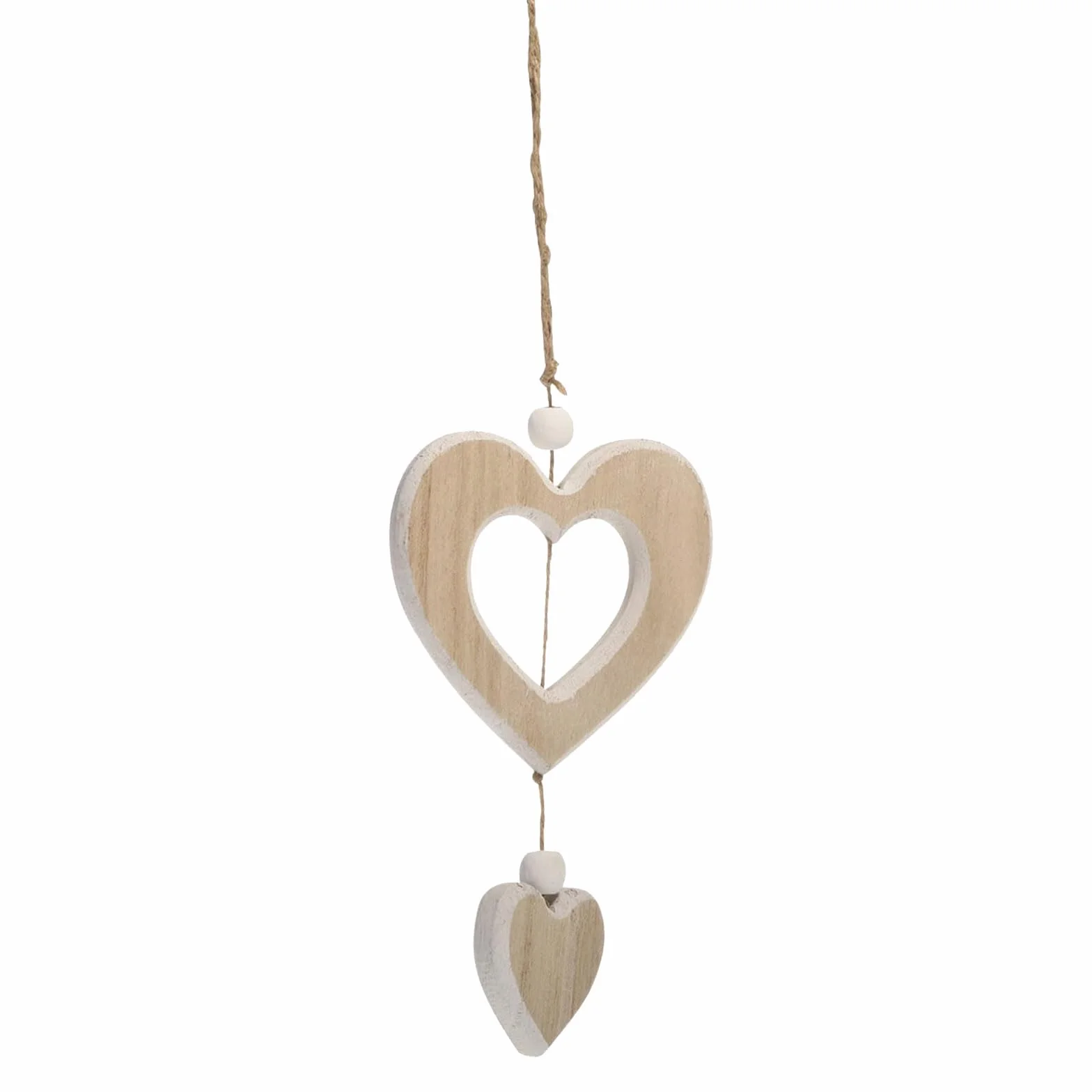 Cœur décoratif en bois à suspendre Décoration de fenêtre Cadeau