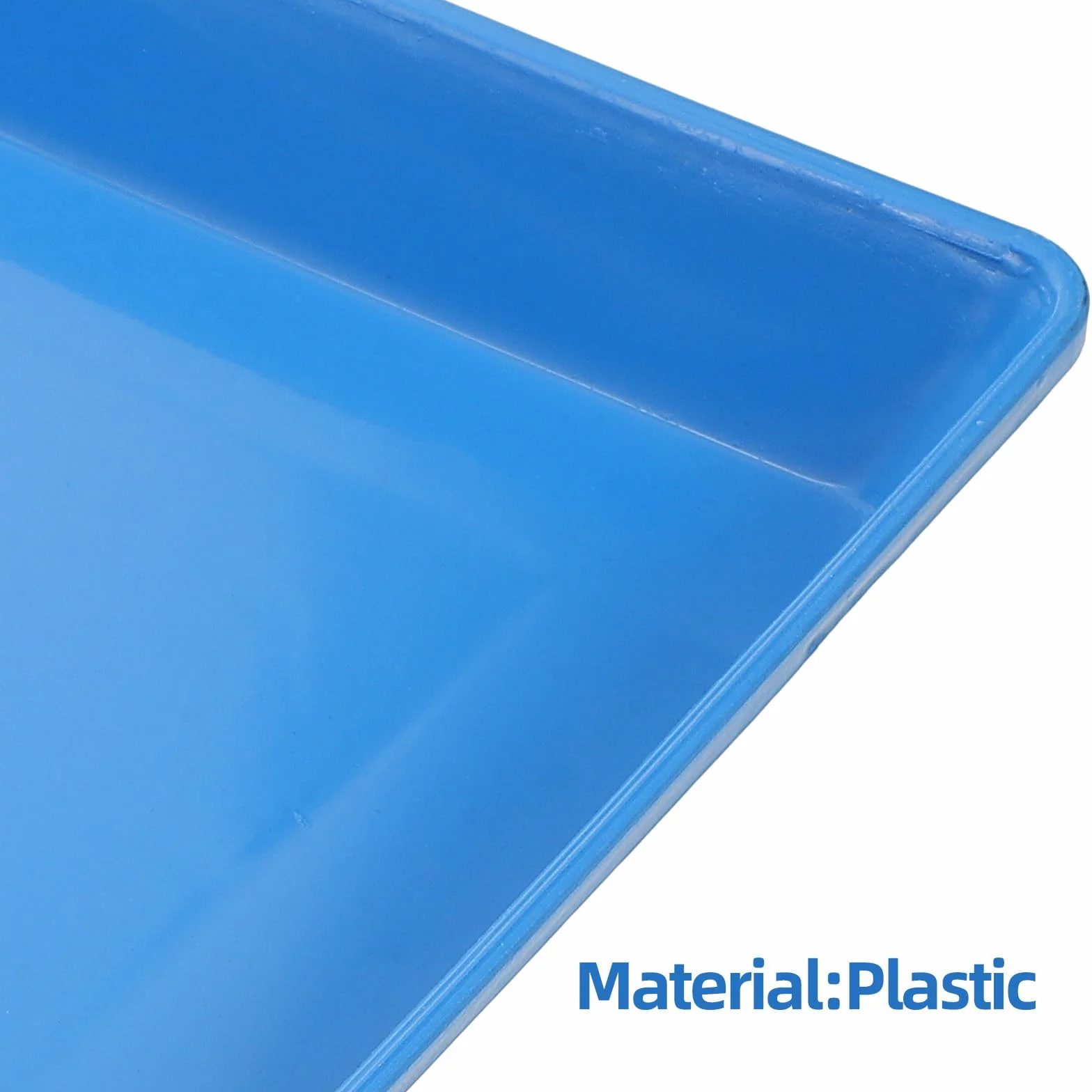 Plateau en Plastique Épais pour Cage d'animal, Bac à Déjections pour Chien et Lapin, Facile à Remplacer, Adapté pour Cage d'animaux Domestiques Bleu