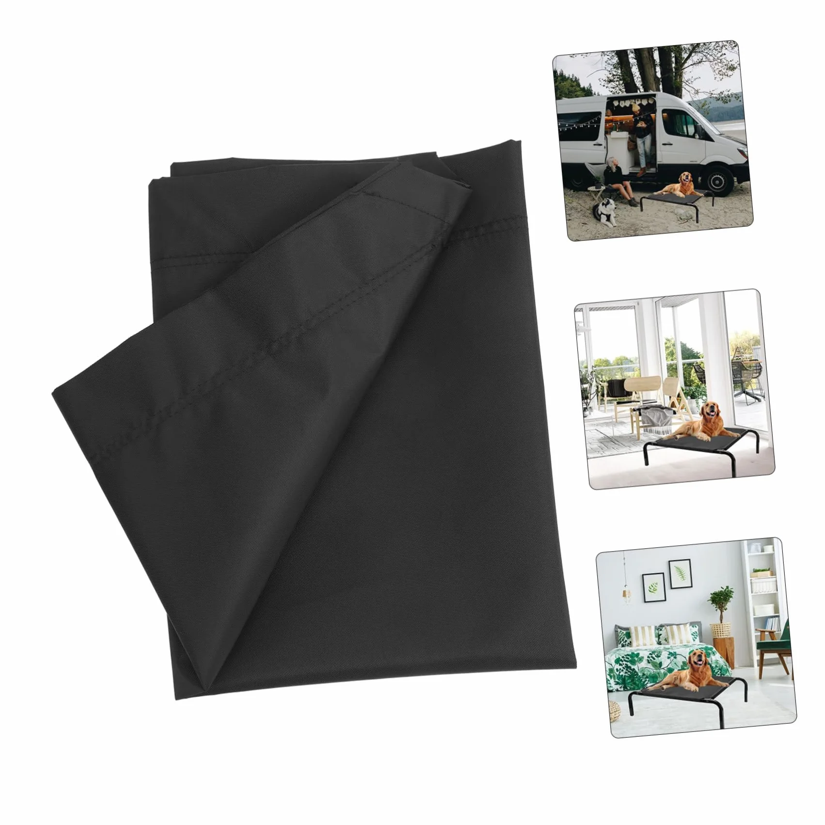 SUPVOX Transat Chien Intérieur Tissu Oxford Respirant Lit Surélevé Couverture Amovible Chiots Voyages