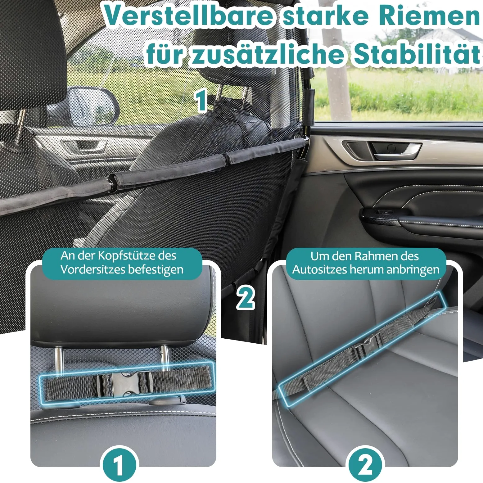 Snagle Paw Grille pour chien de voiture, 127 cm de large