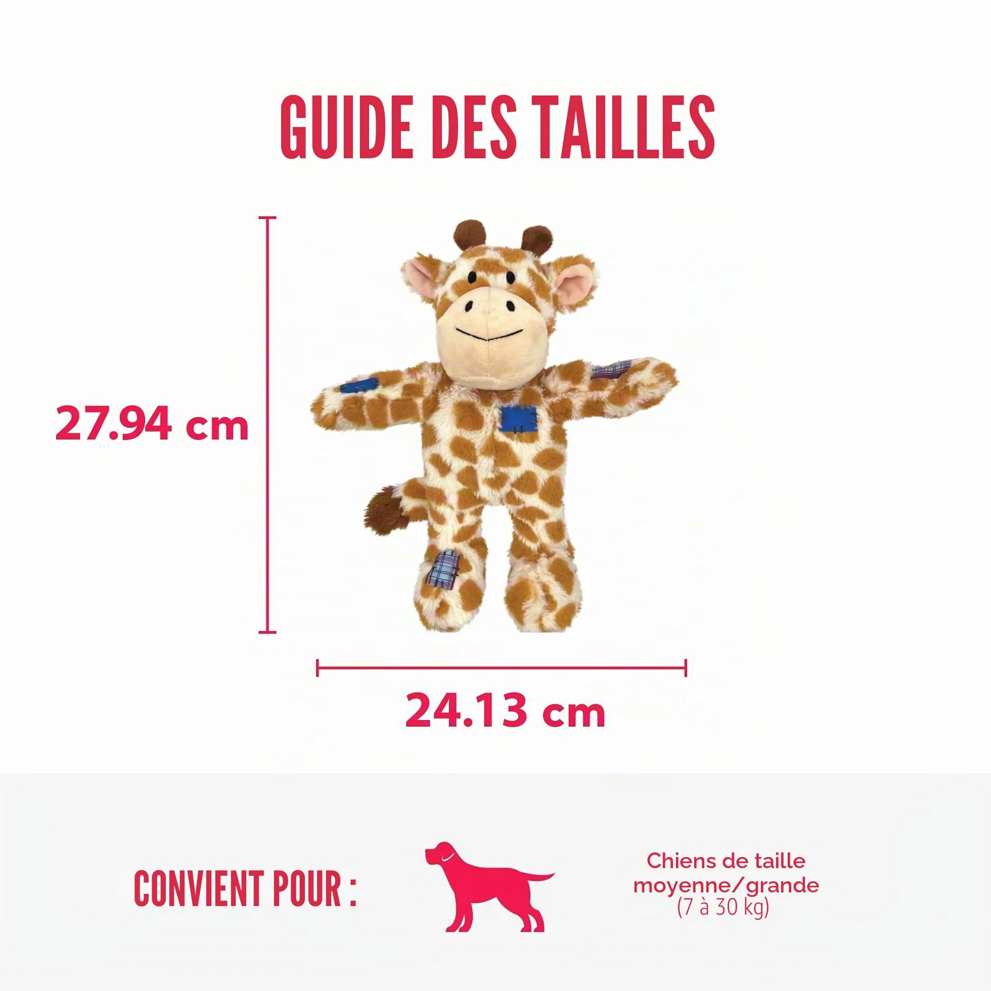 Kong Wild Knots Girafe Jouet pour Chien Taille M/L
