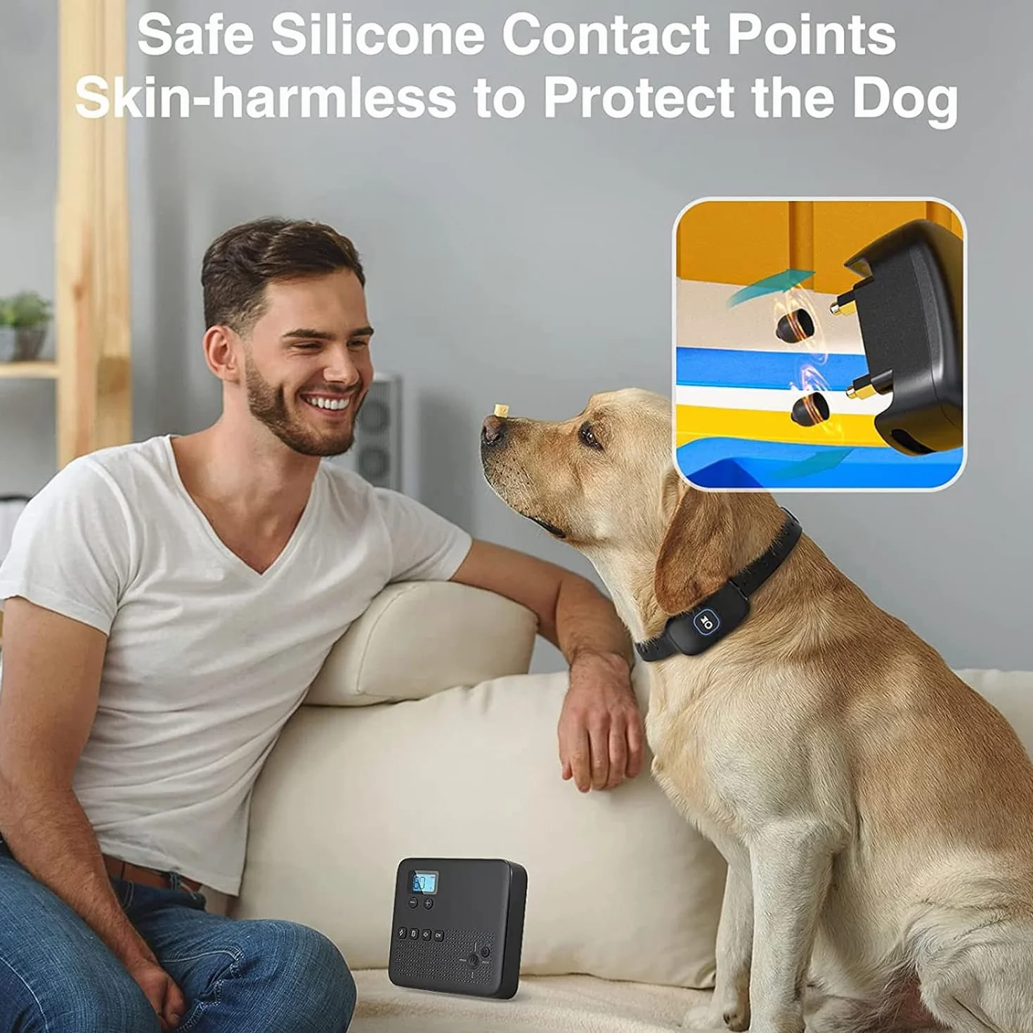 Sans Fil Clôture Chien Système Confinement Électrique Récepteur Collier Dressage Rechargeable IPX7 Vibrations Chocs