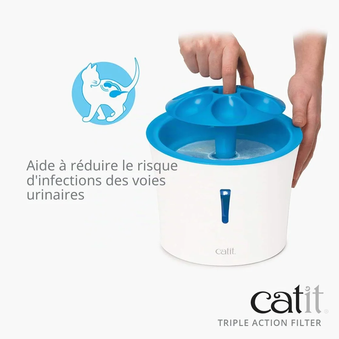 Catit Filtres à Triple Action Pack de 5 pour abreuvoir chat