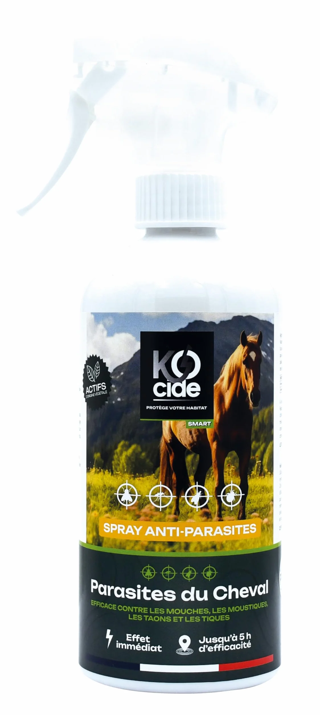 K-OCIDE Barrière répulsive anti-insectes cheval 500 ml