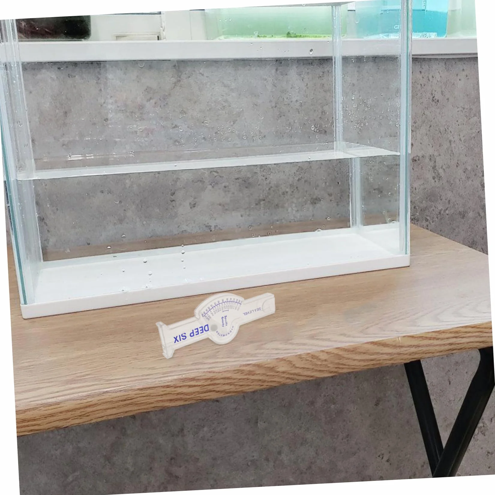 Minkissy Hydromètre pour Aquarium Testeur de Sel Salinomètre 15 Cm