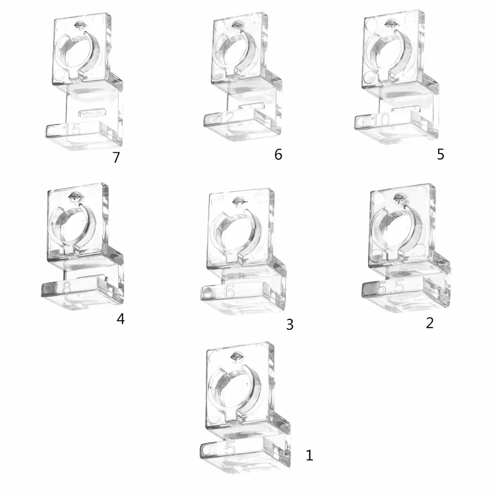 Clips de fixation pour couvercles d'aquarium, lot de 10, épaisseurs multiples
