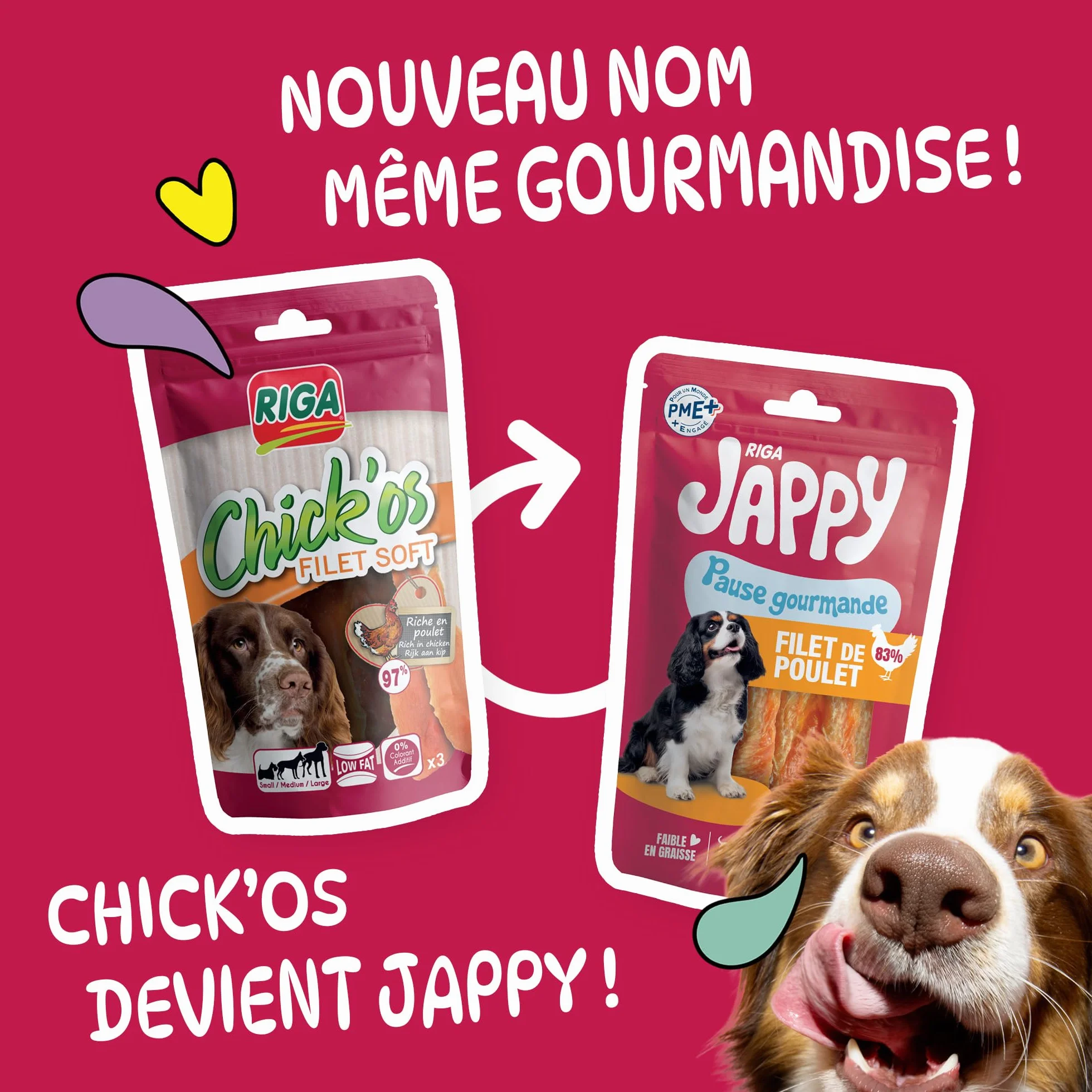 Chick'Os Pomme Riga 4185 Sachet 70 g