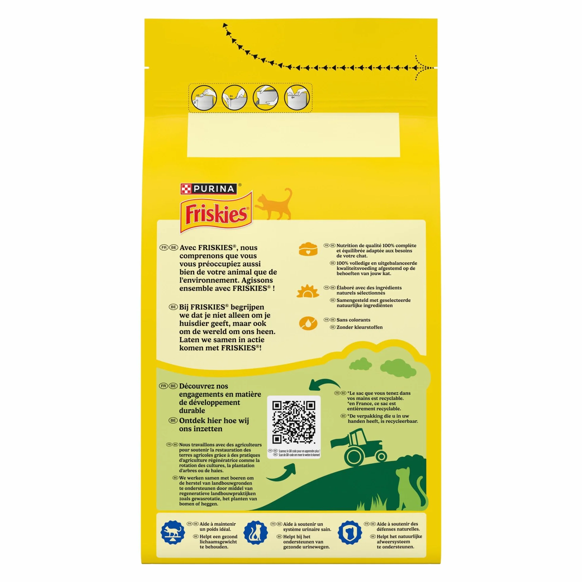 FRISKIES Chat Aliment Complet pour Chats Adultes Stérilisés Dinde Poulet Légumes Croquettes 1,5 kg