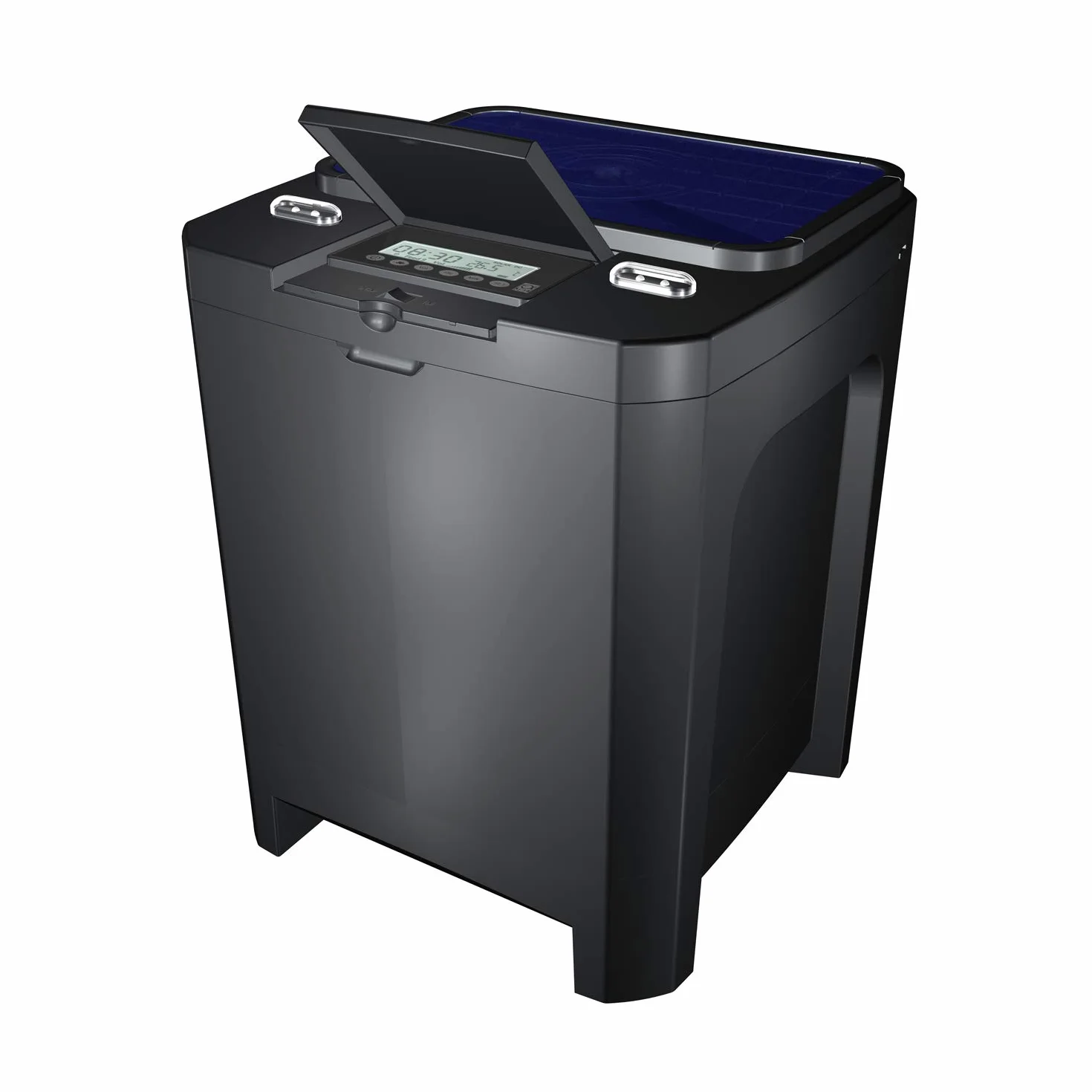 JBL PROPOND AUTOFOOD Distributeur Automatique de Nourriture Solaire pour Poissons de Bassin, 37,5 x 37,5 x 46,2 cm, Noir