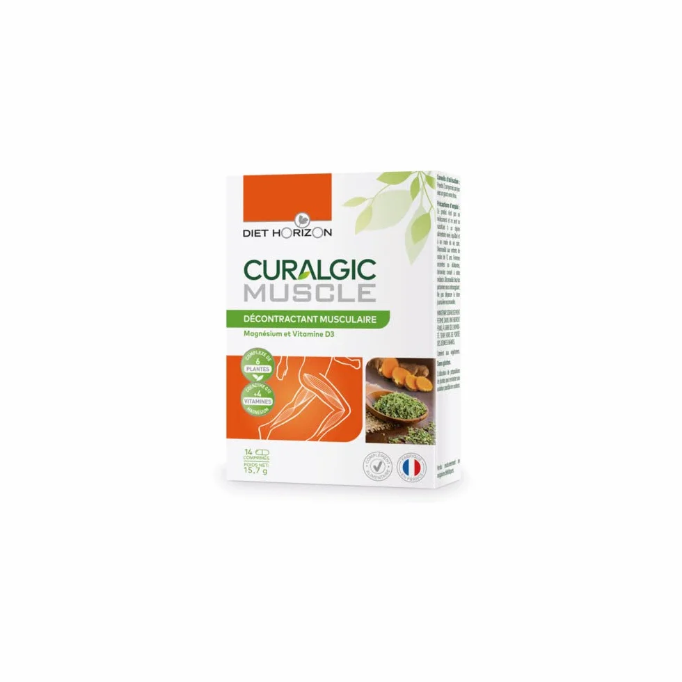 Diet Horizon Curalgic Muscle Décontractant musculaire 14 Comprimés