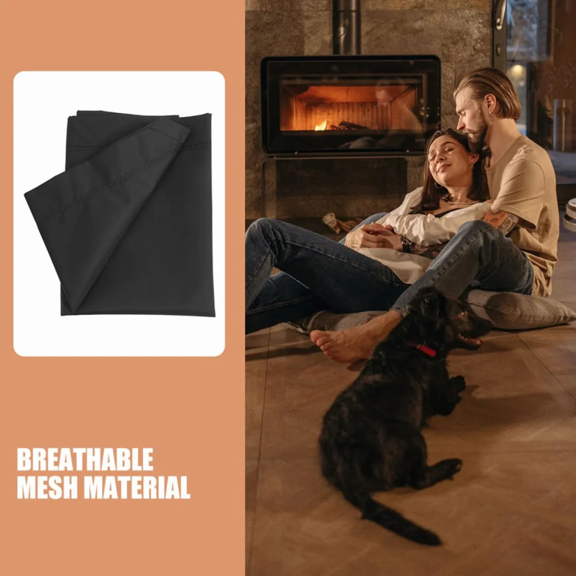 Housse Respirante en Tissu Oxford pour Lit pour Animaux Déhoussable Lavable Taille Unique
