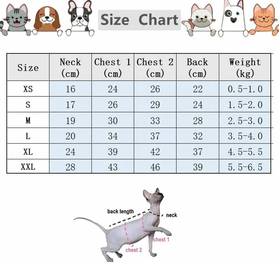 Manteau d'hiver pour chat Sphinx à capuche épais double face velours XS