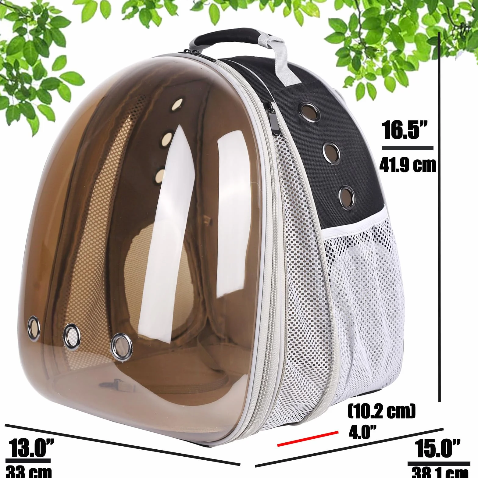 Sac à Dos pour Chat Interfashioner® 9 kg Fenêtre Bulle Transparente Transport Petite à Grande Taille