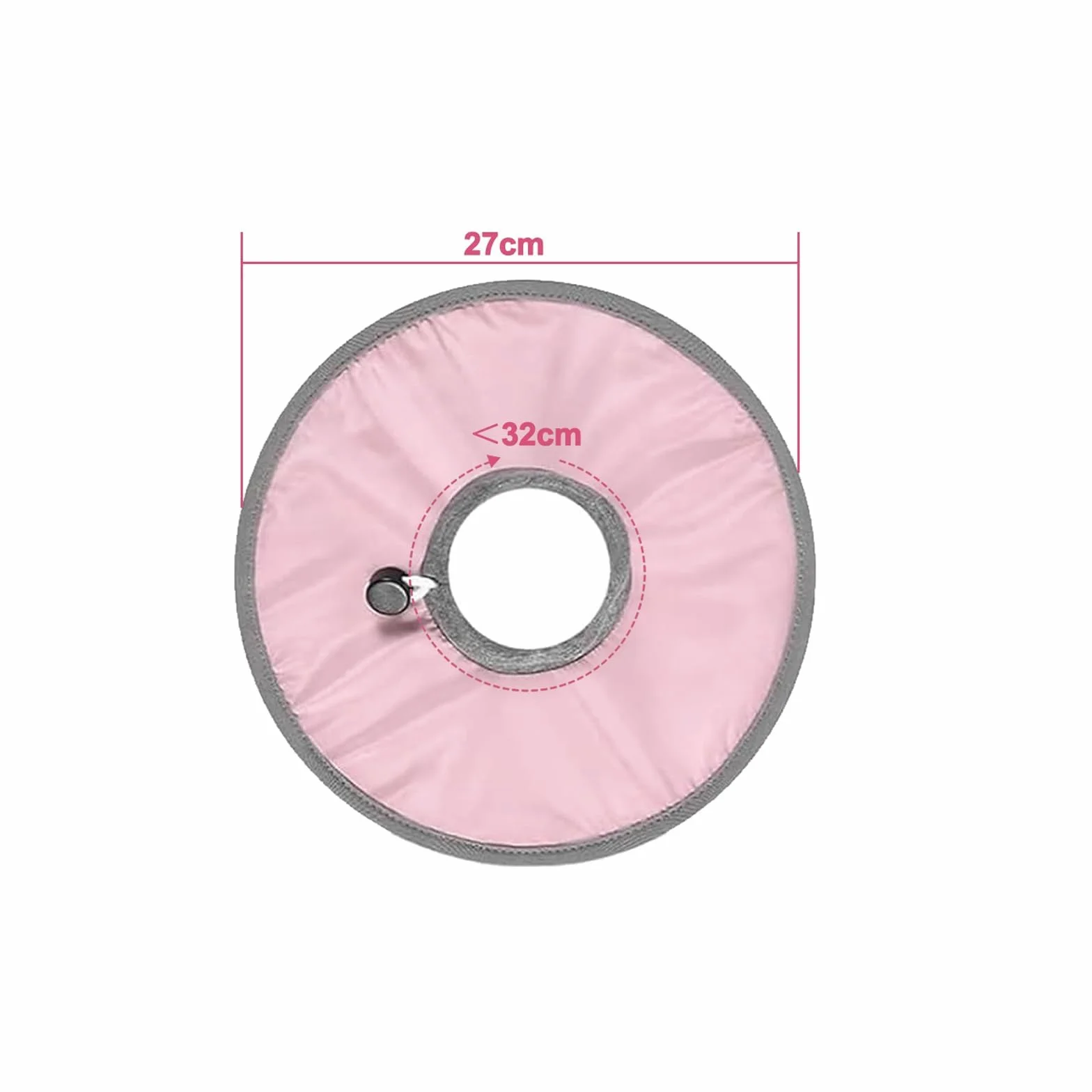 Collerette Chat Anti Lechage Ajustable Collier Récupération Postopératoire Anti-Morsure Rose