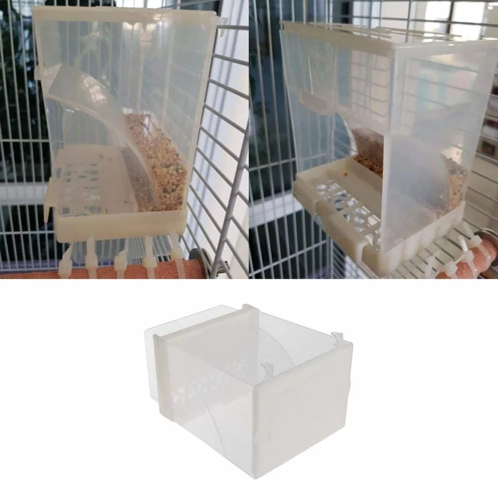 Mangeoire Automatique pour Oiseaux Distributeur de Graines Bol Jouet pour Perruches, Conures, Aras, Canari, 1 Pièce