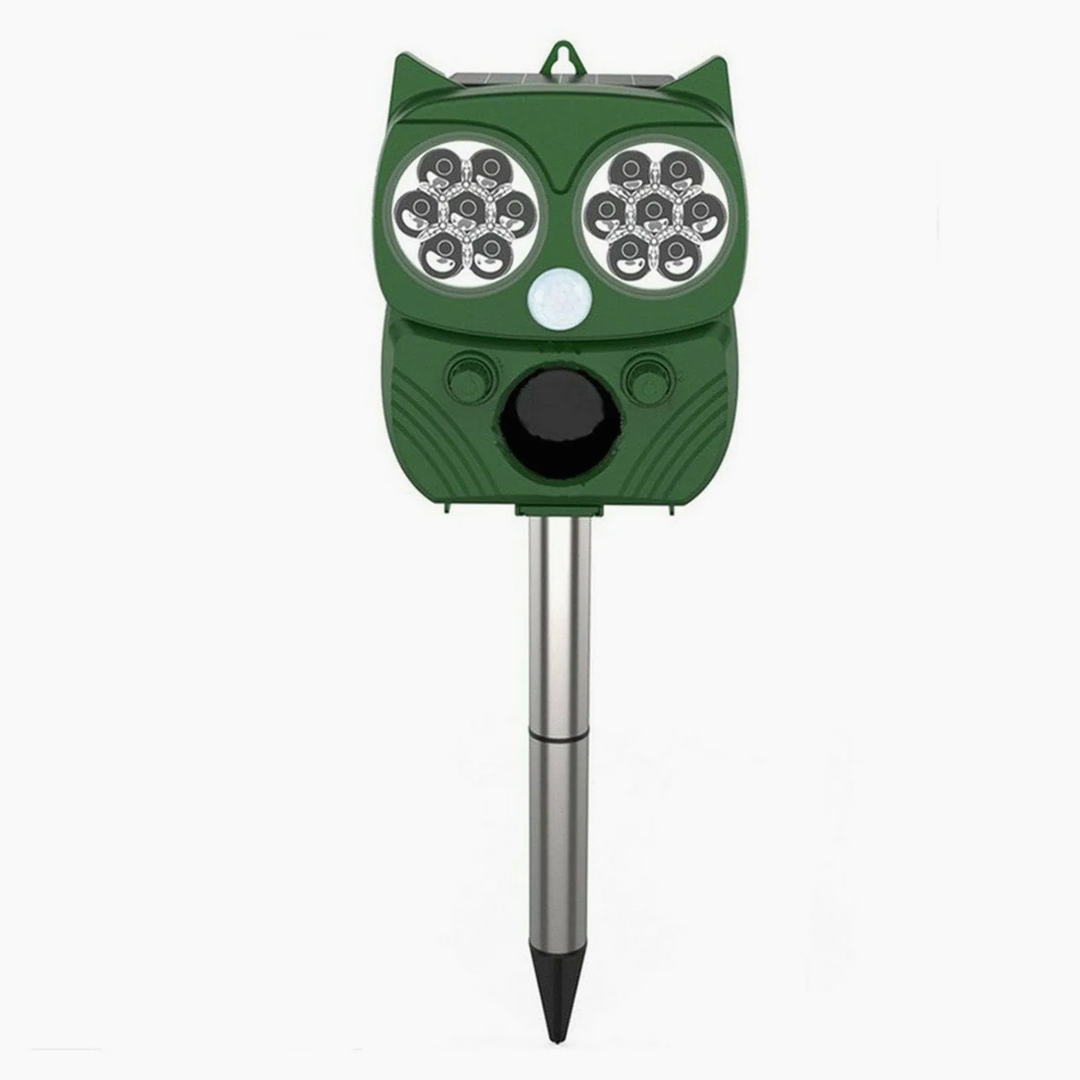 Répulsif Solaire à ultrasons pour Souris imperméable à l’Eau/Dissuasion Chien/Chat/Oiseau, etc.,Green