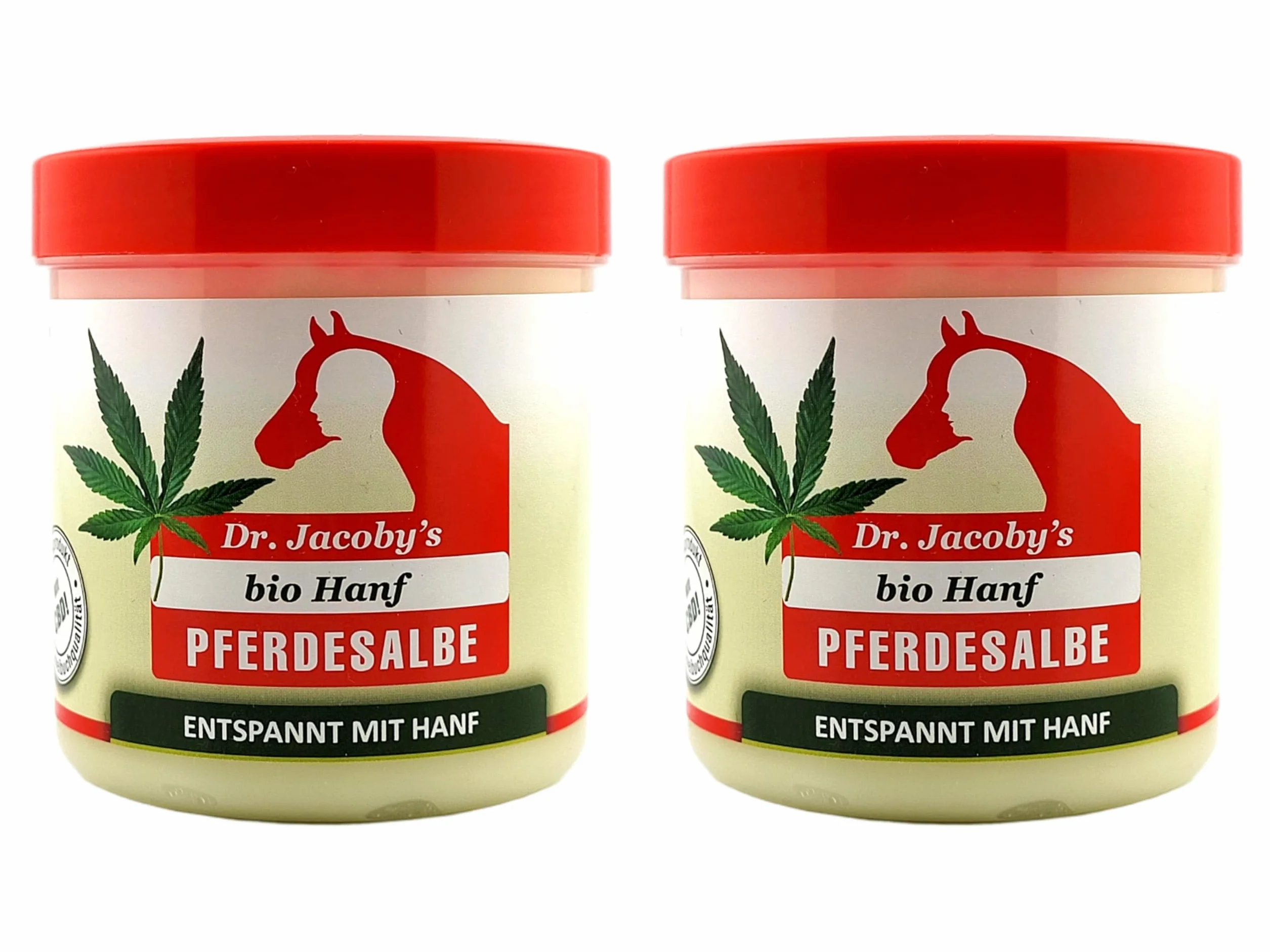 Dr. Jacoby Lot de 2 baumes pour cheval au chanvre bio 200 ml