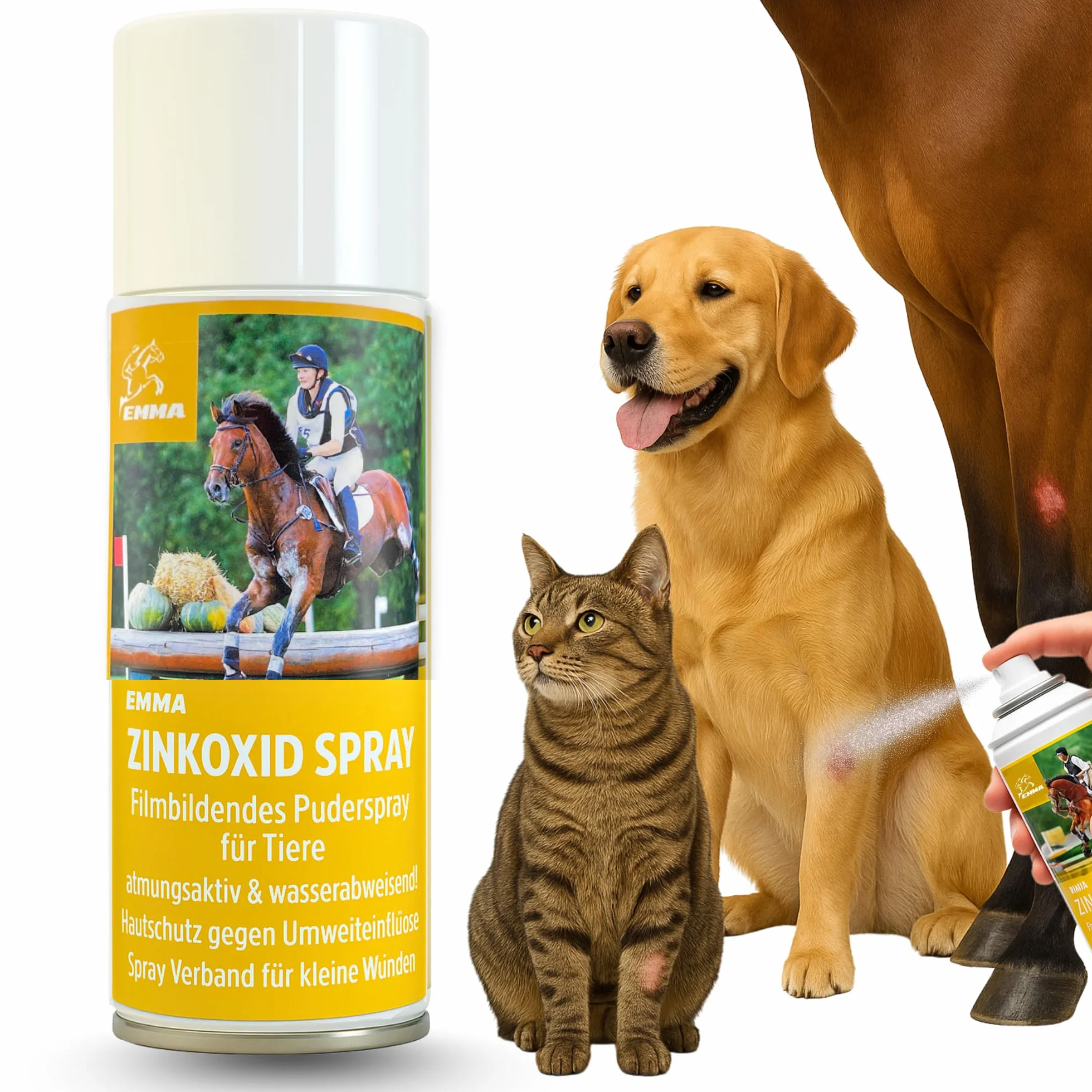 Spray Oxyde de Zinc 200 ml Cicatrisant Protecteur pour Plaies Chien Chat Cheval