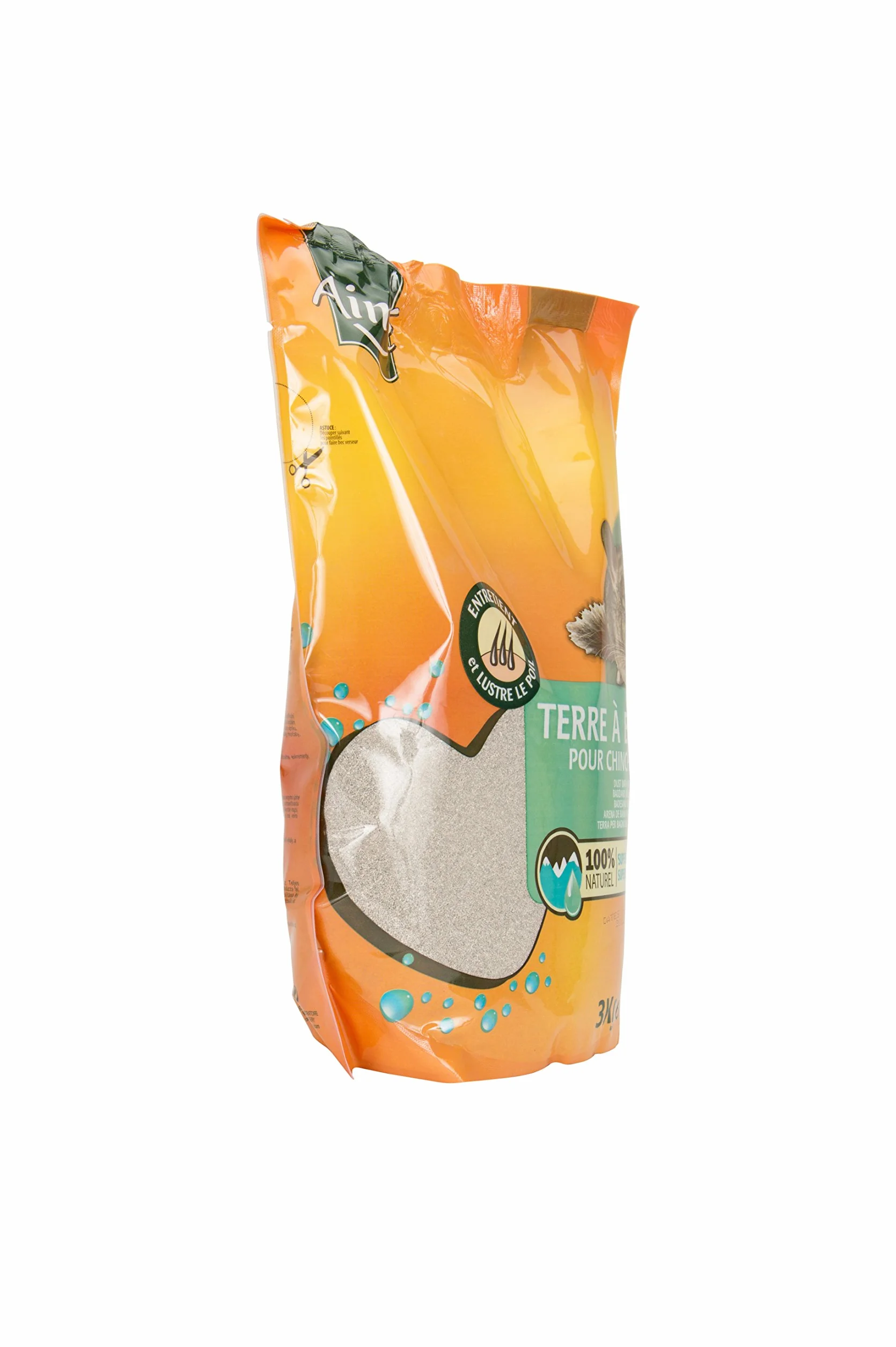 Aimé Terre à Bain pour Chinchilla 3 Kg Fond de Cage Minéraux Naturels